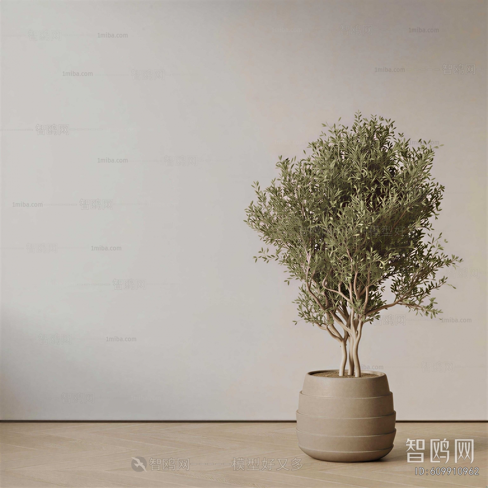 Modern Ground Green Plant Potted Plants