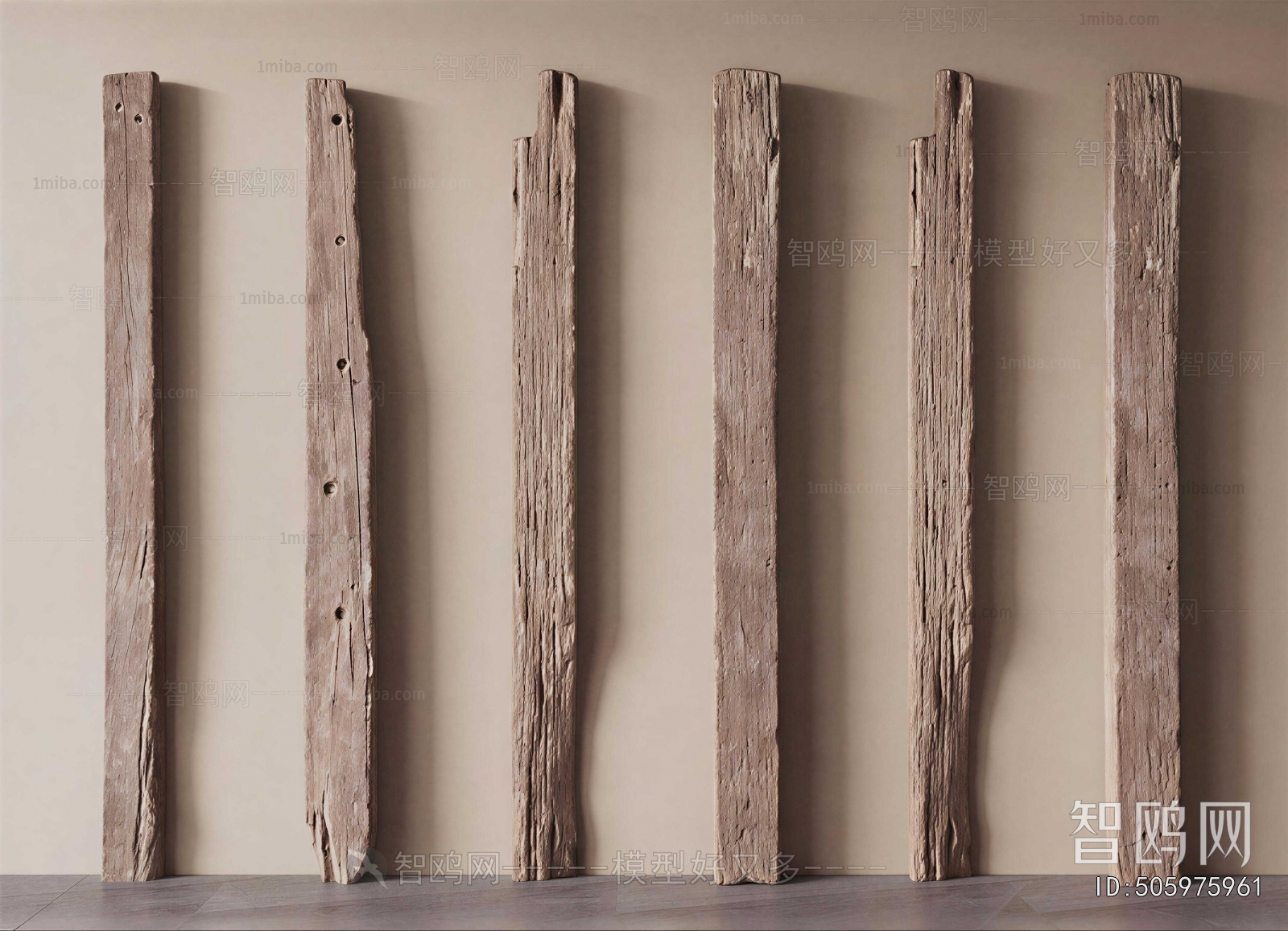 Wabi-sabi Style Column