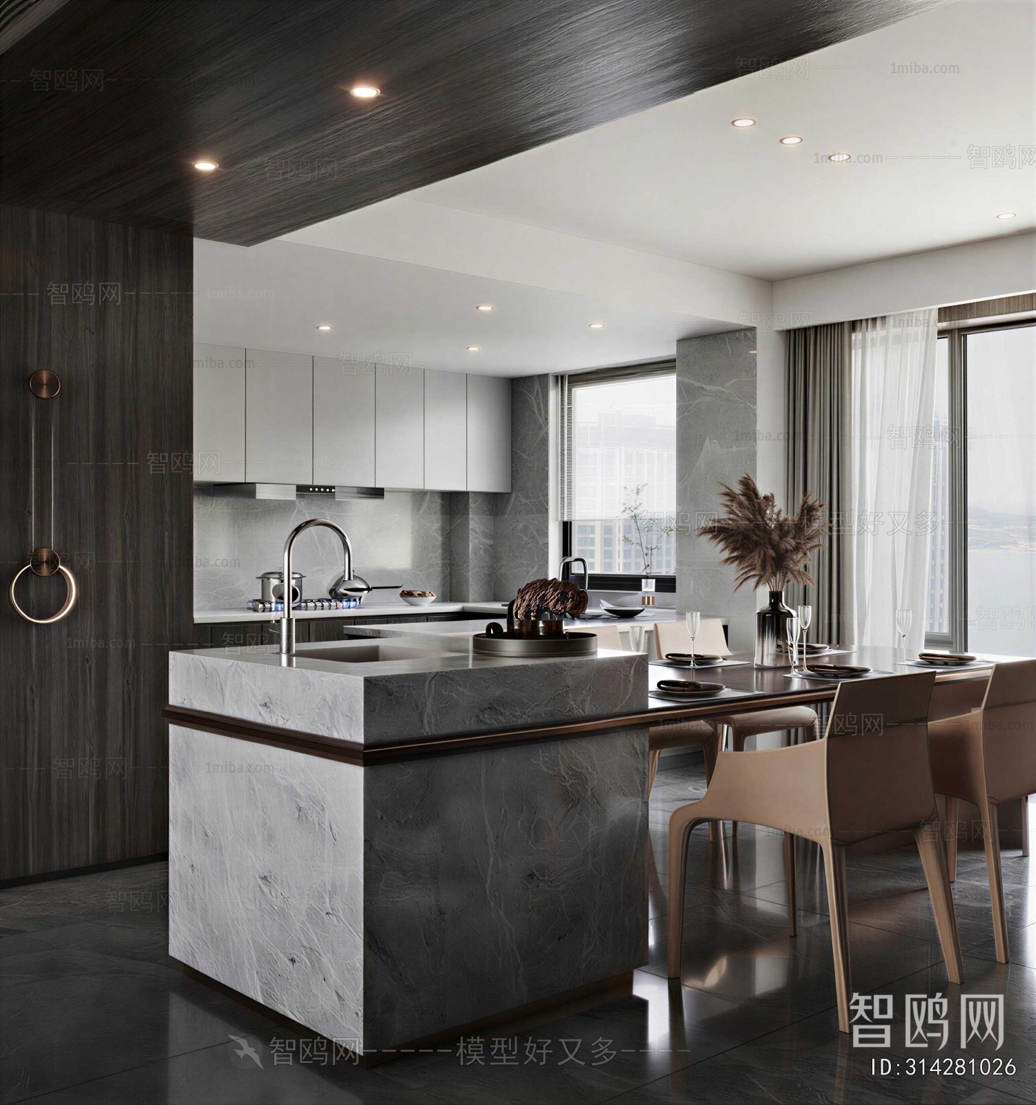 Modern Open Kitchen