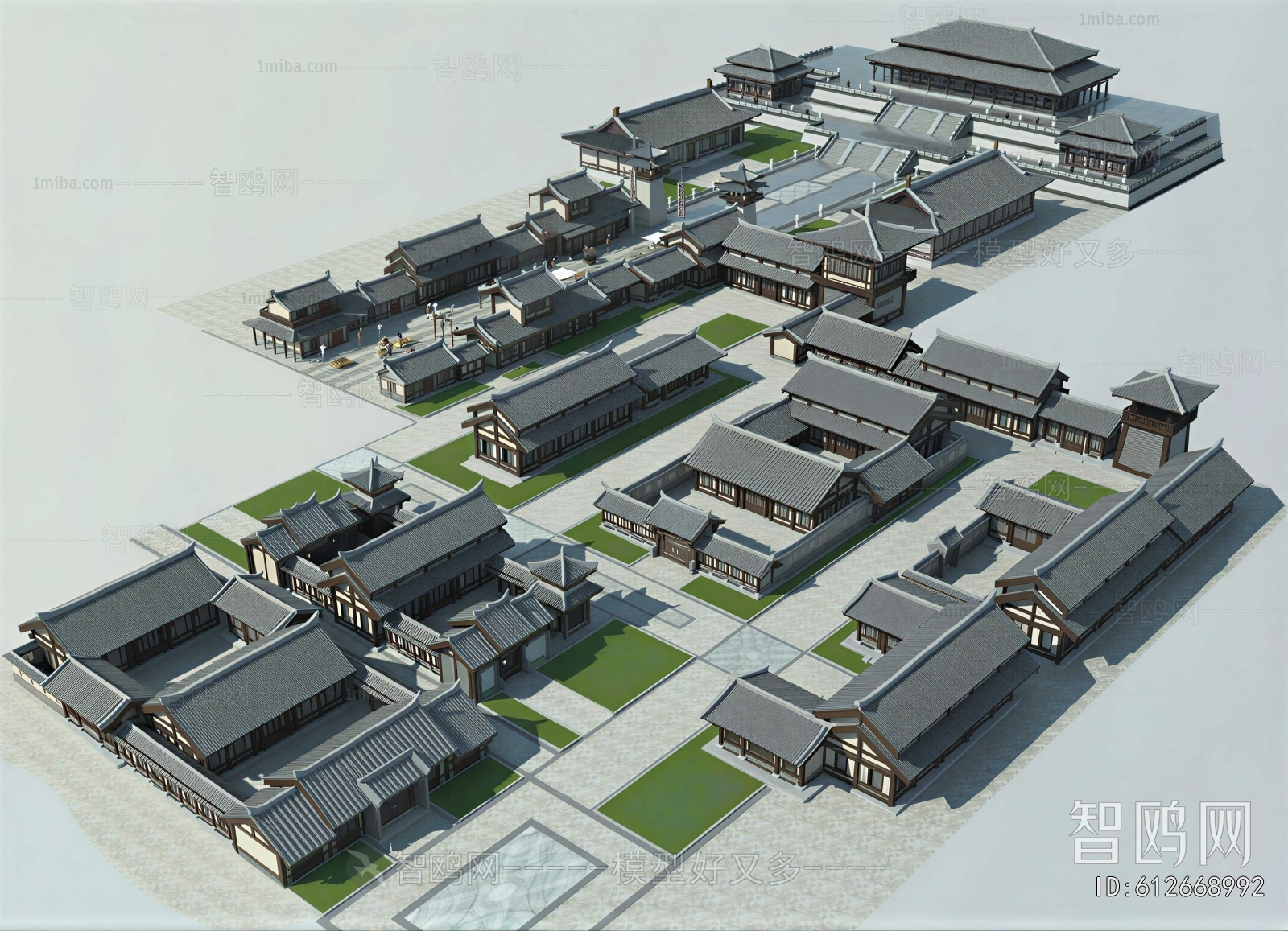 Chinese Style Architectural Bird's-eye View Planning