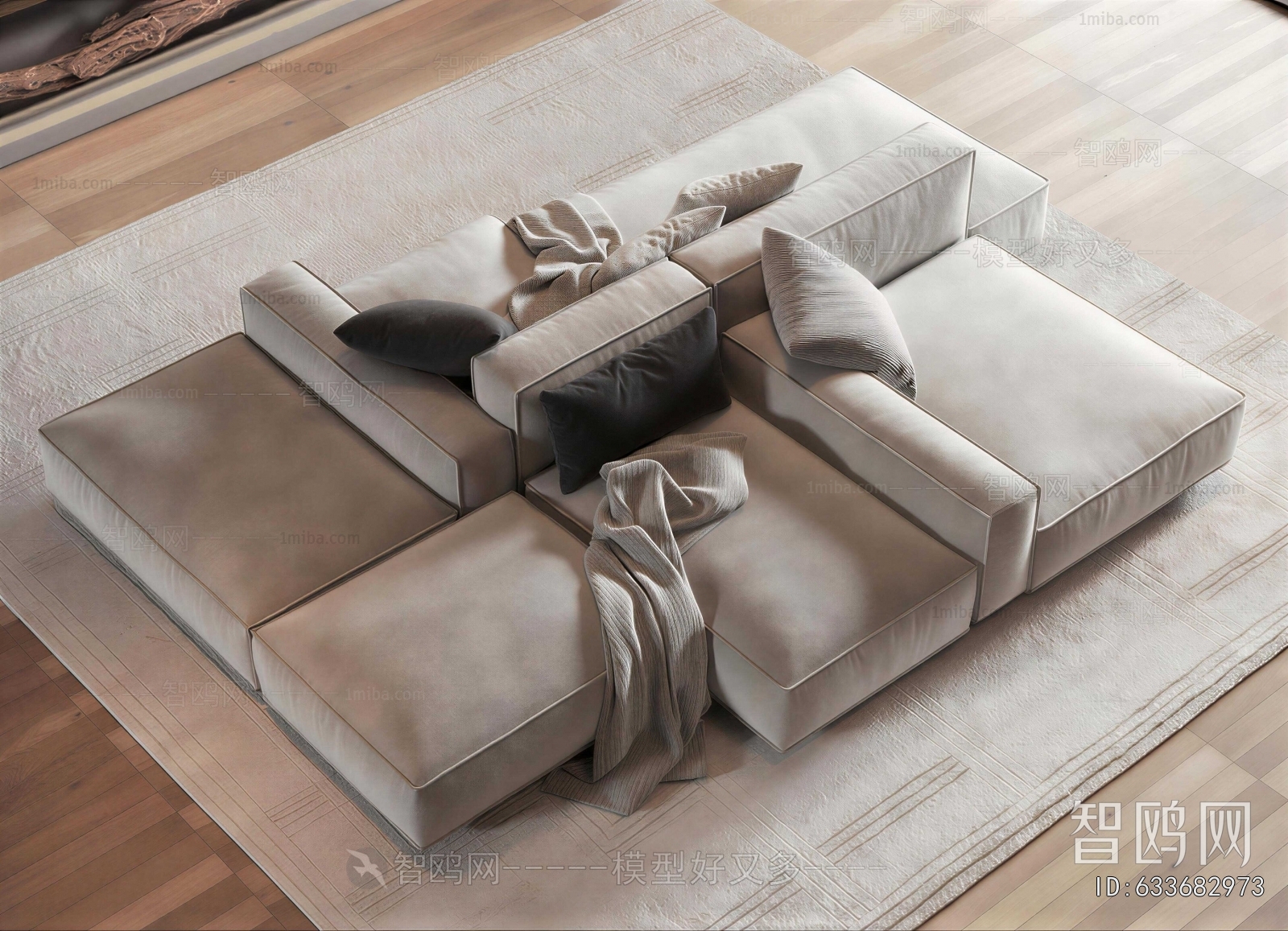 Modern Multi Person Sofa
