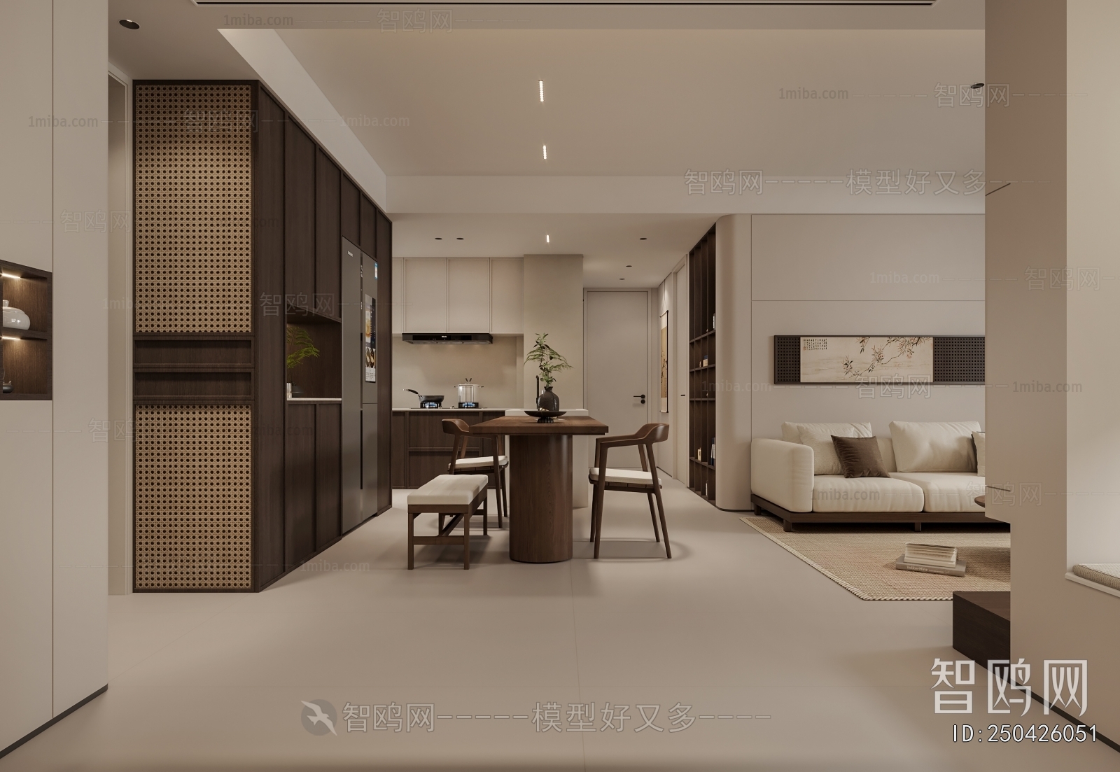 New Chinese Style A Living Room