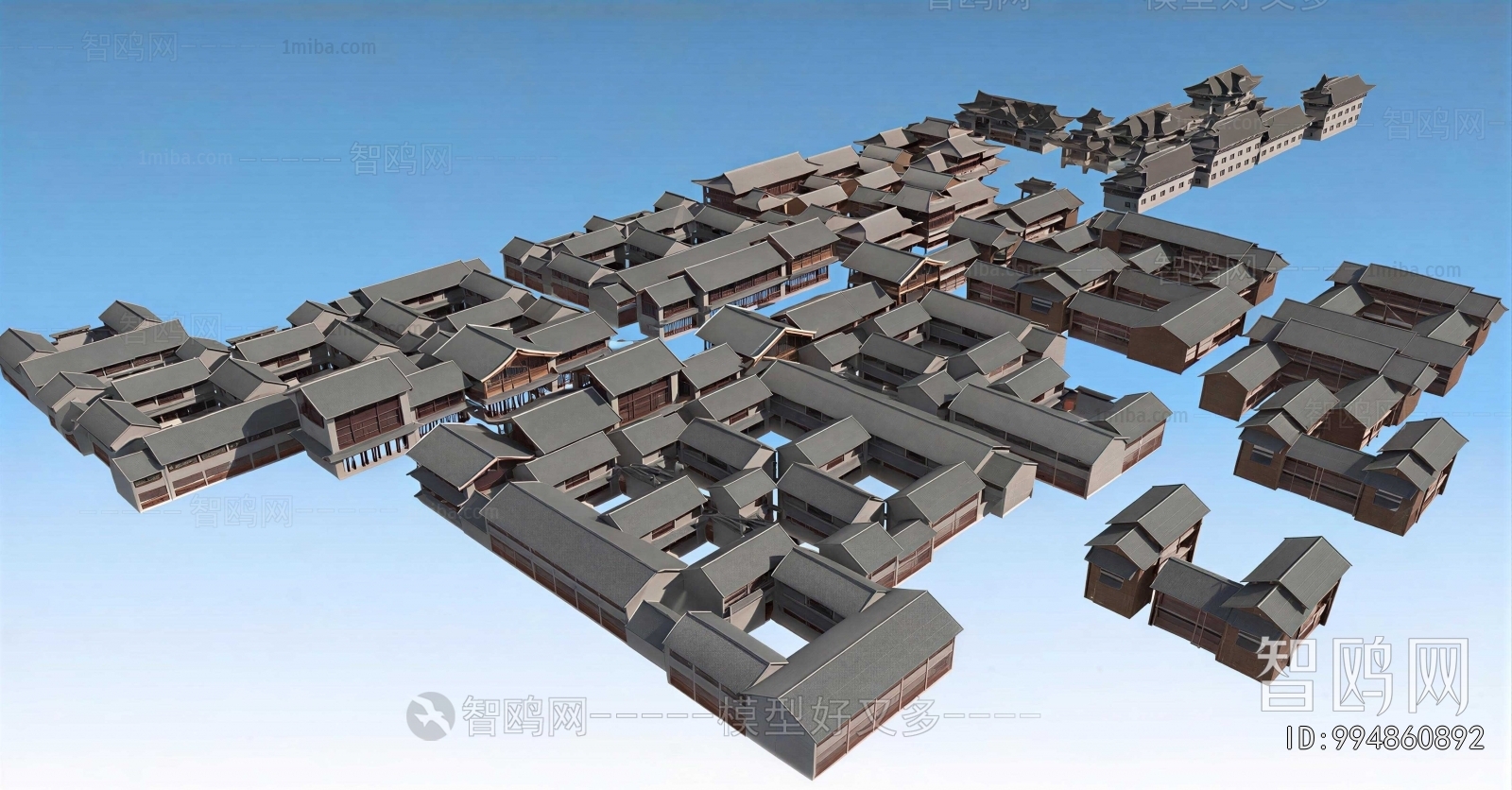 Chinese Style Architectural Bird's-eye View Planning