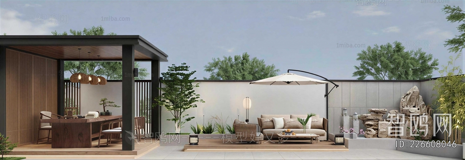 New Chinese Style Courtyard/landscape
