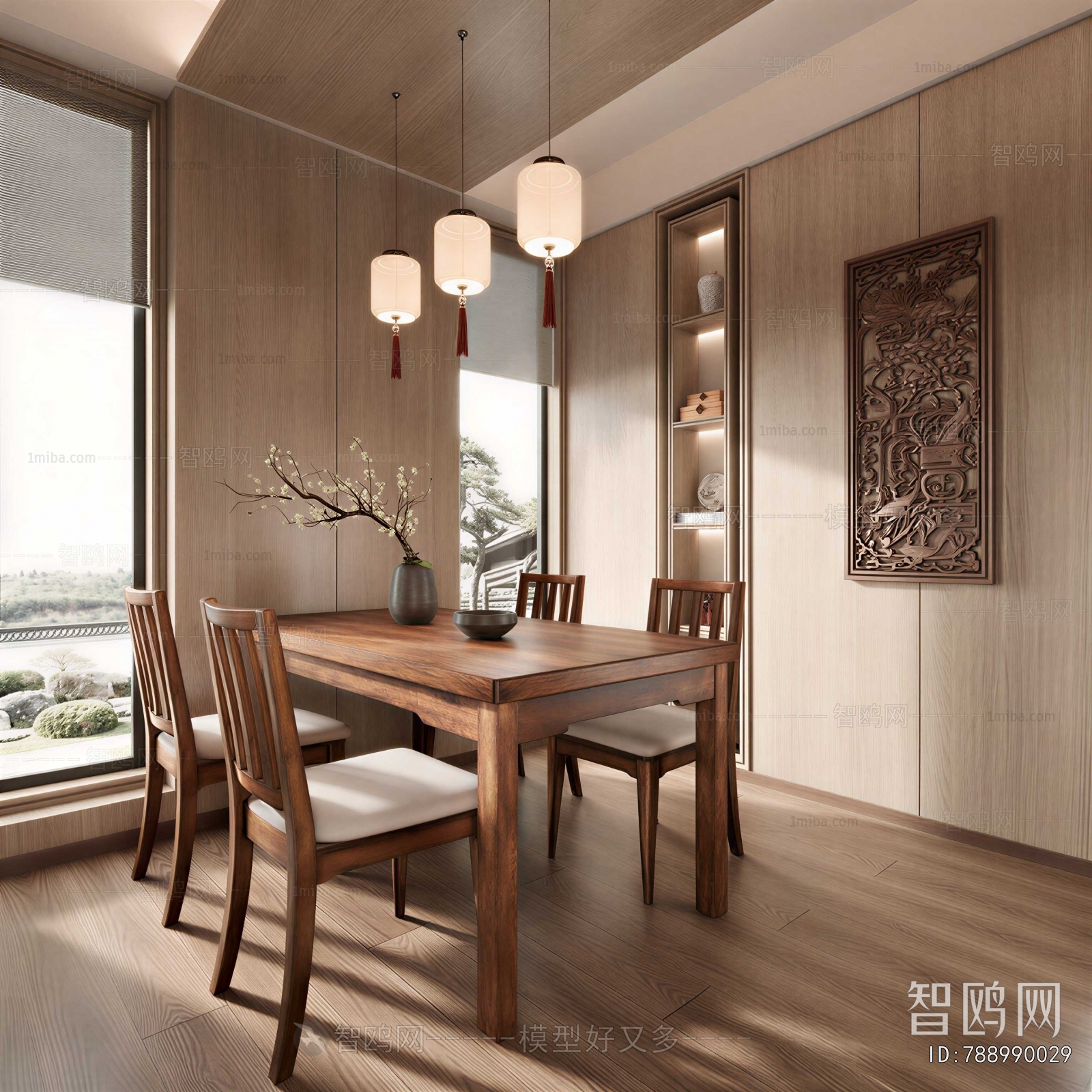 New Chinese Style Dining Room