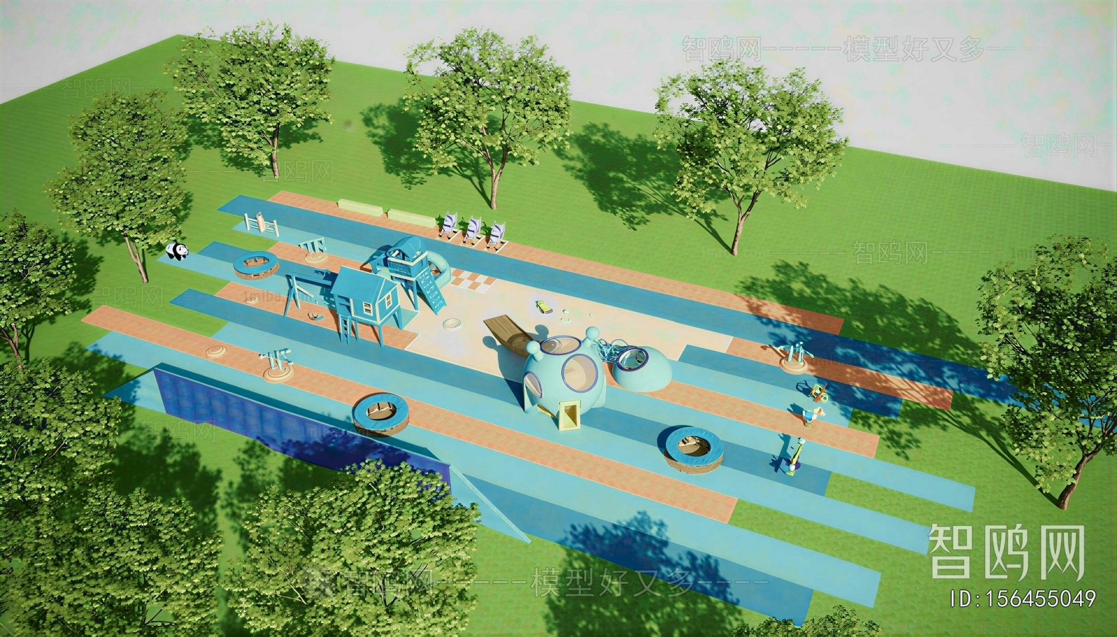 Modern Park Landscape