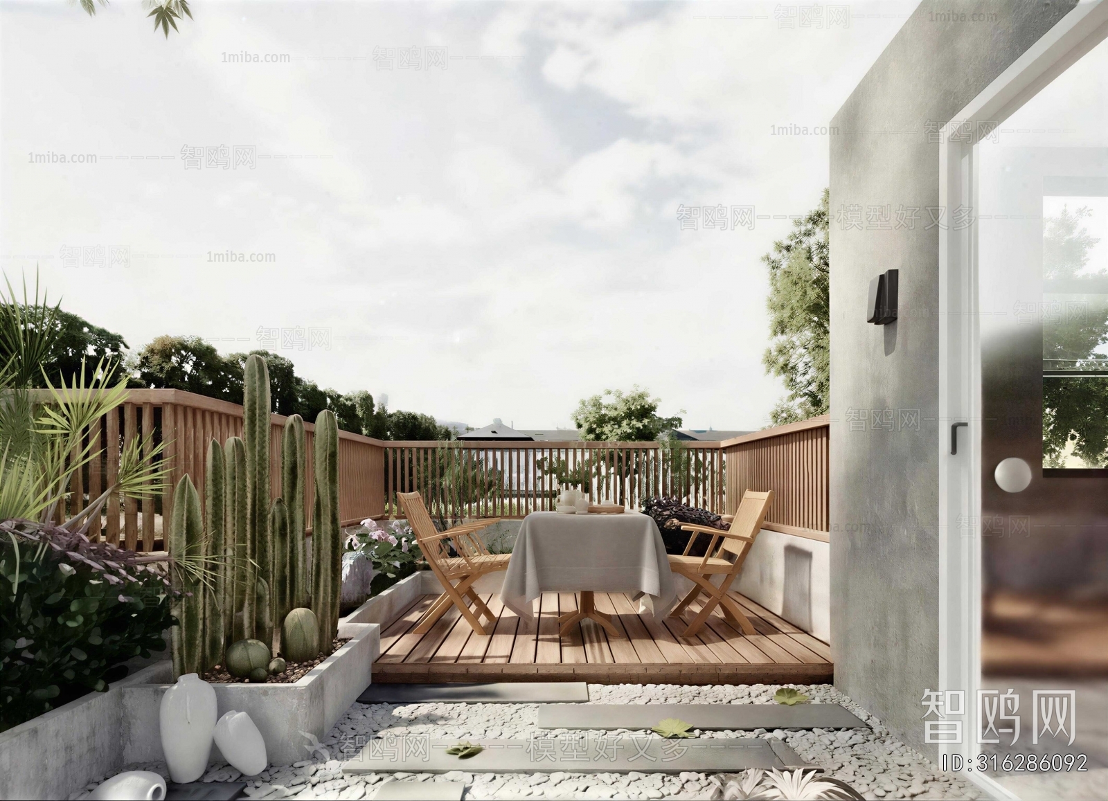 Modern Courtyard/landscape