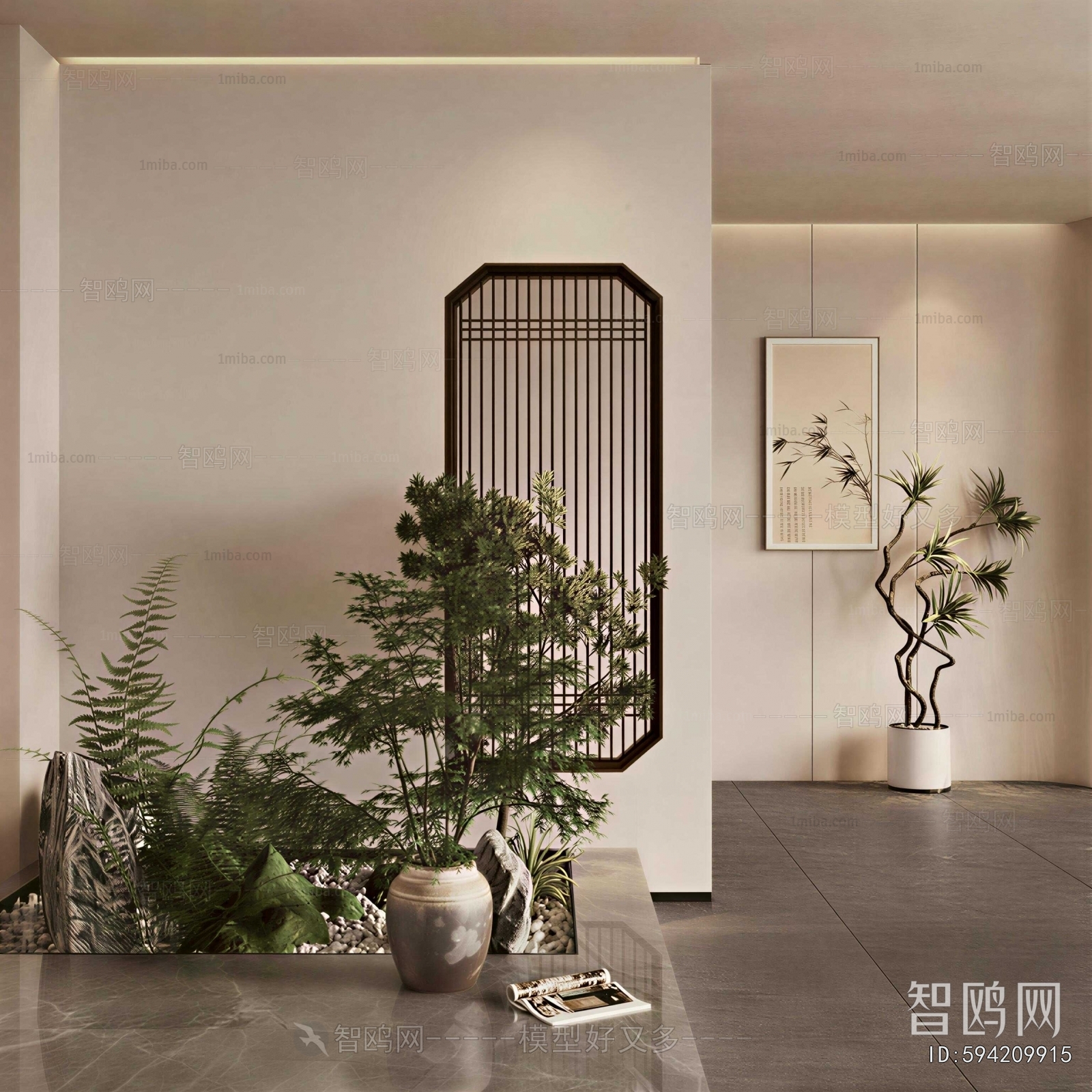 New Chinese Style Plant Landscaping