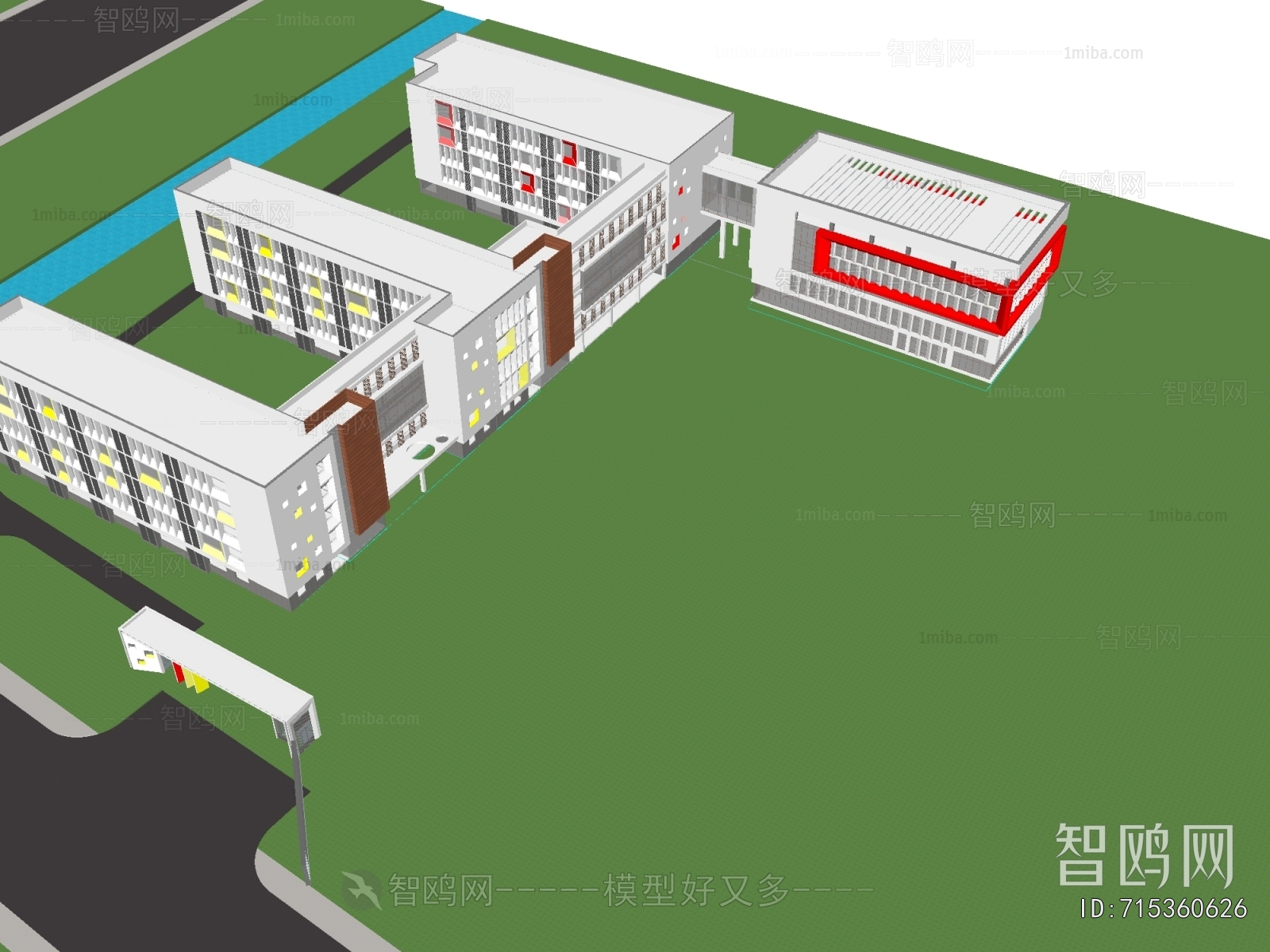 Modern School Building