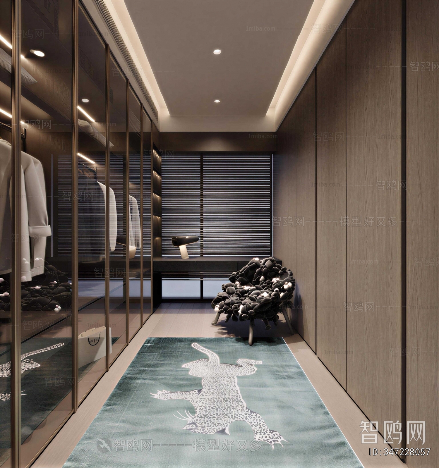 Modern Clothes Storage Area