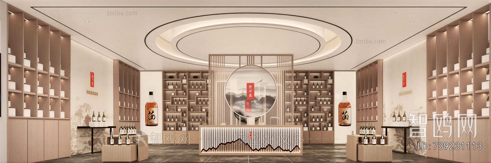 New Chinese Style Exhibition Hall