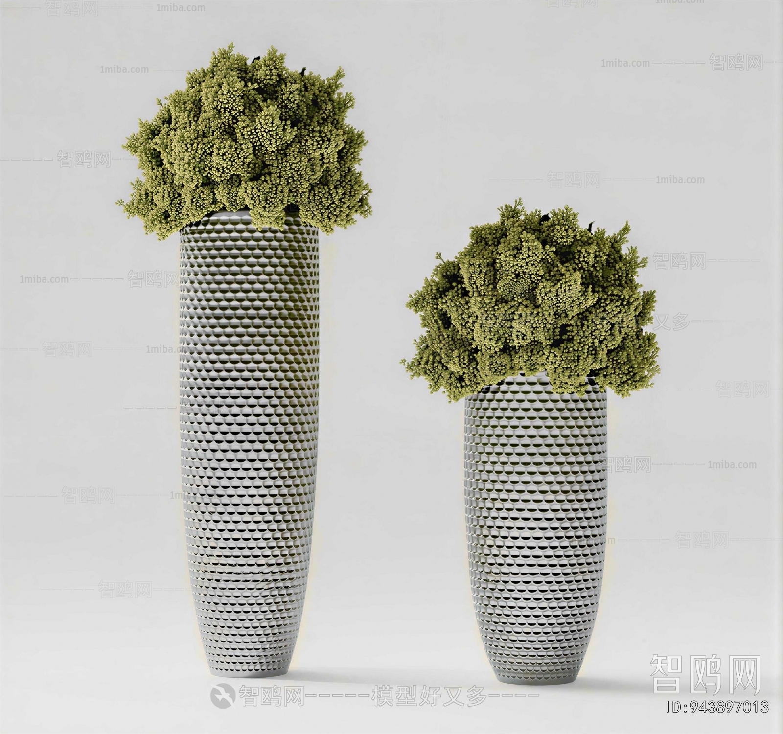 Modern Ground Green Plant Potted Plants