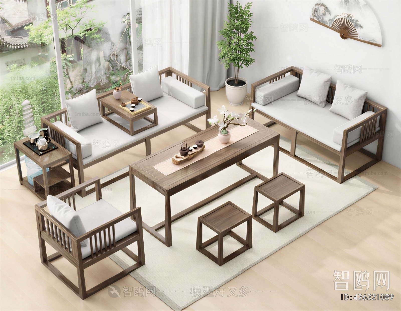 New Chinese Style Sofa Combination