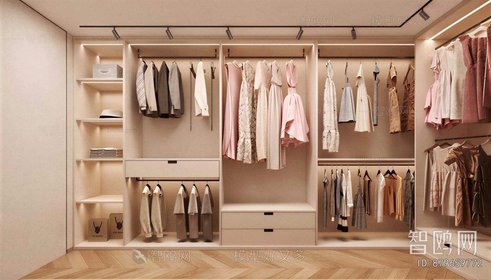 Modern Clothes Storage Area