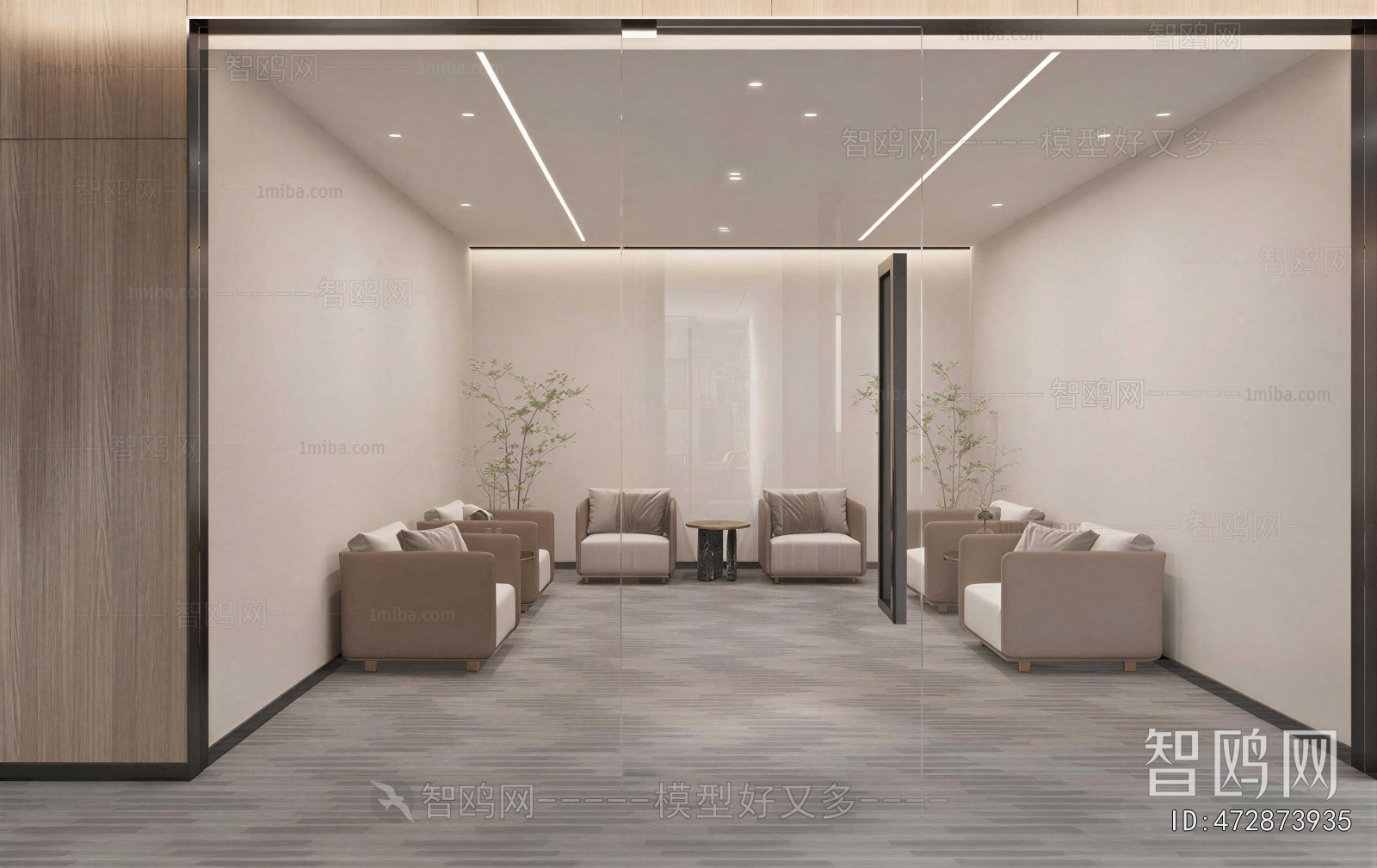 Modern Office Living Room