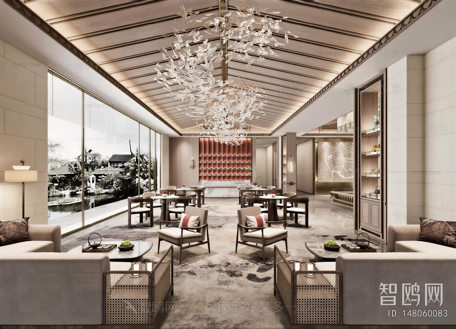 New Chinese Style Lobby Hall