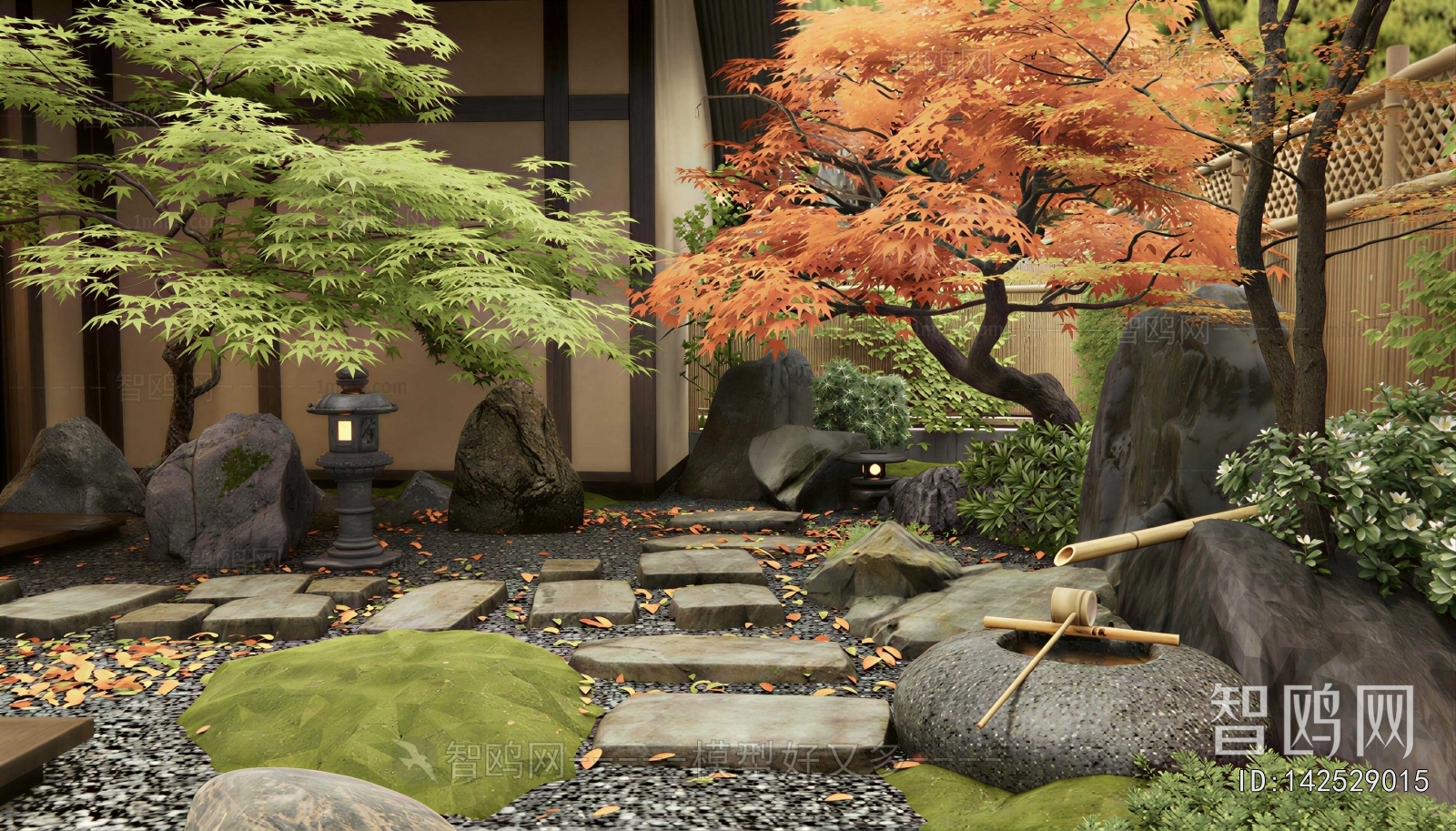 New Chinese Style Courtyard/landscape