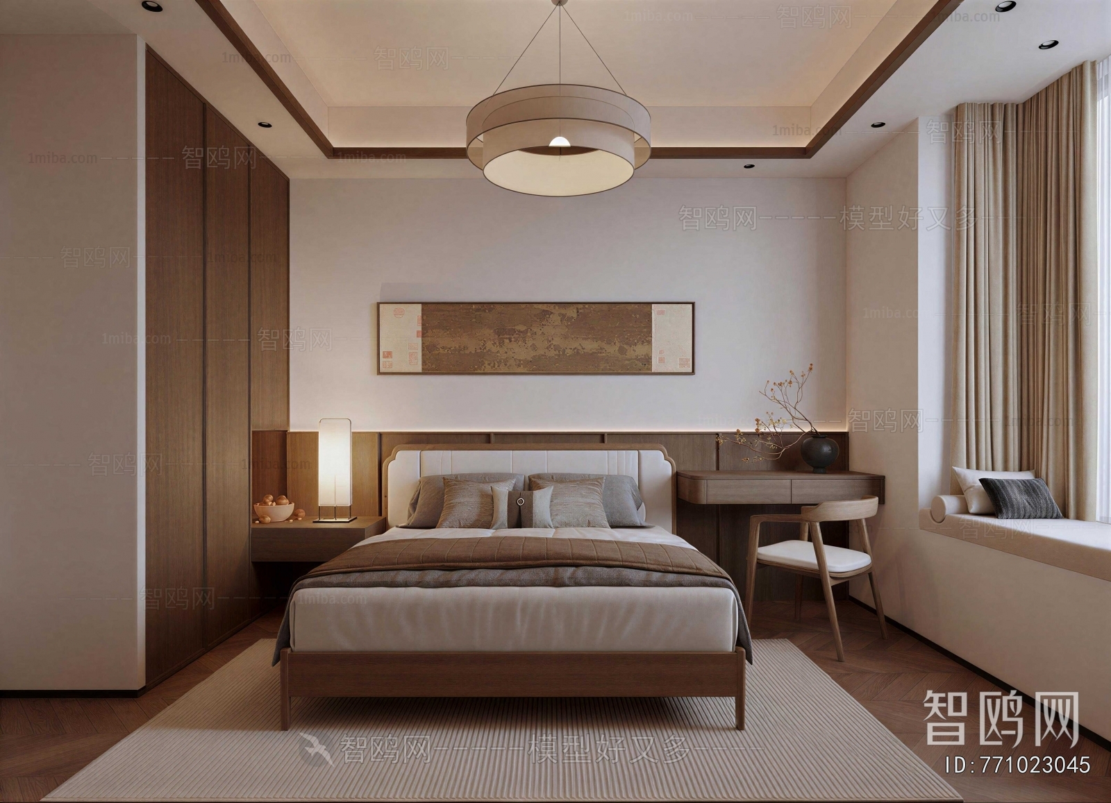 New Chinese Style Bedroom