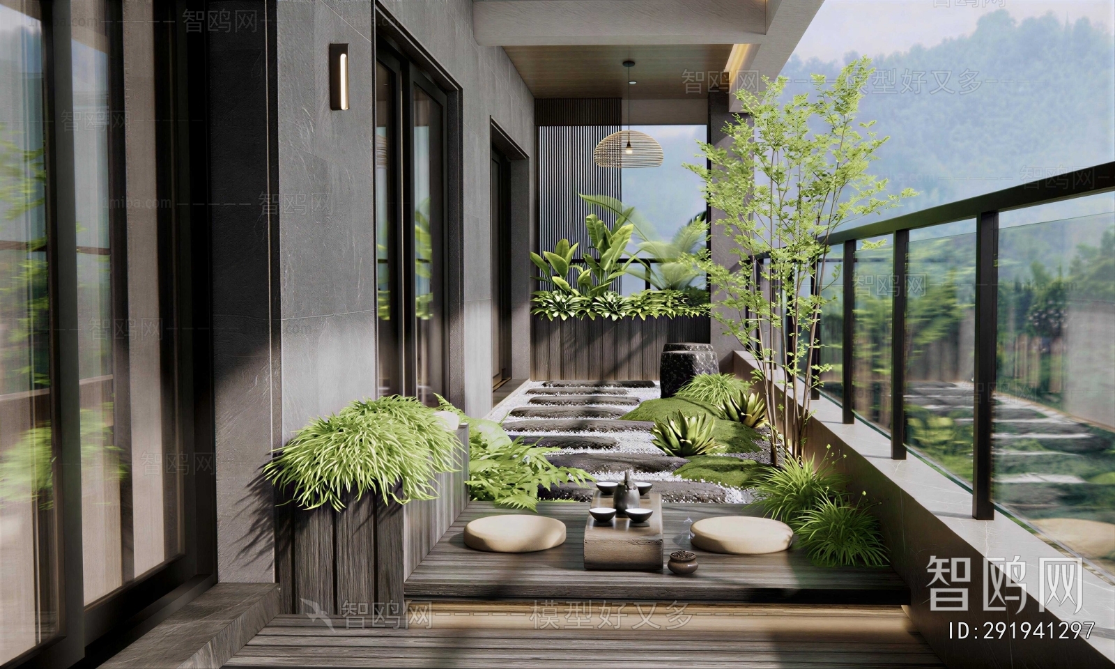 New Chinese Style Courtyard/landscape
