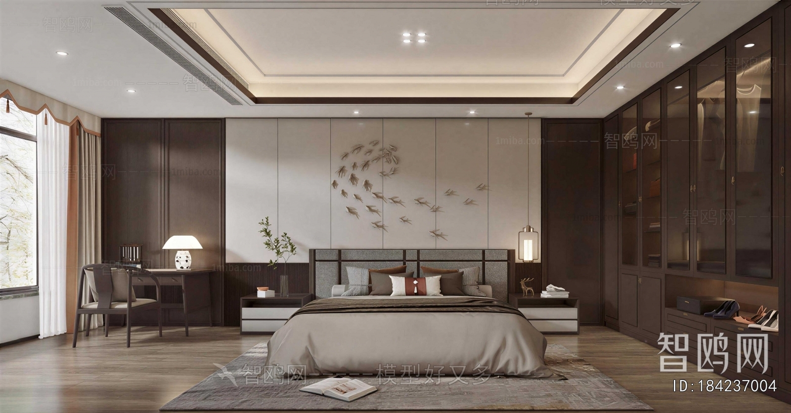 New Chinese Style Bedroom