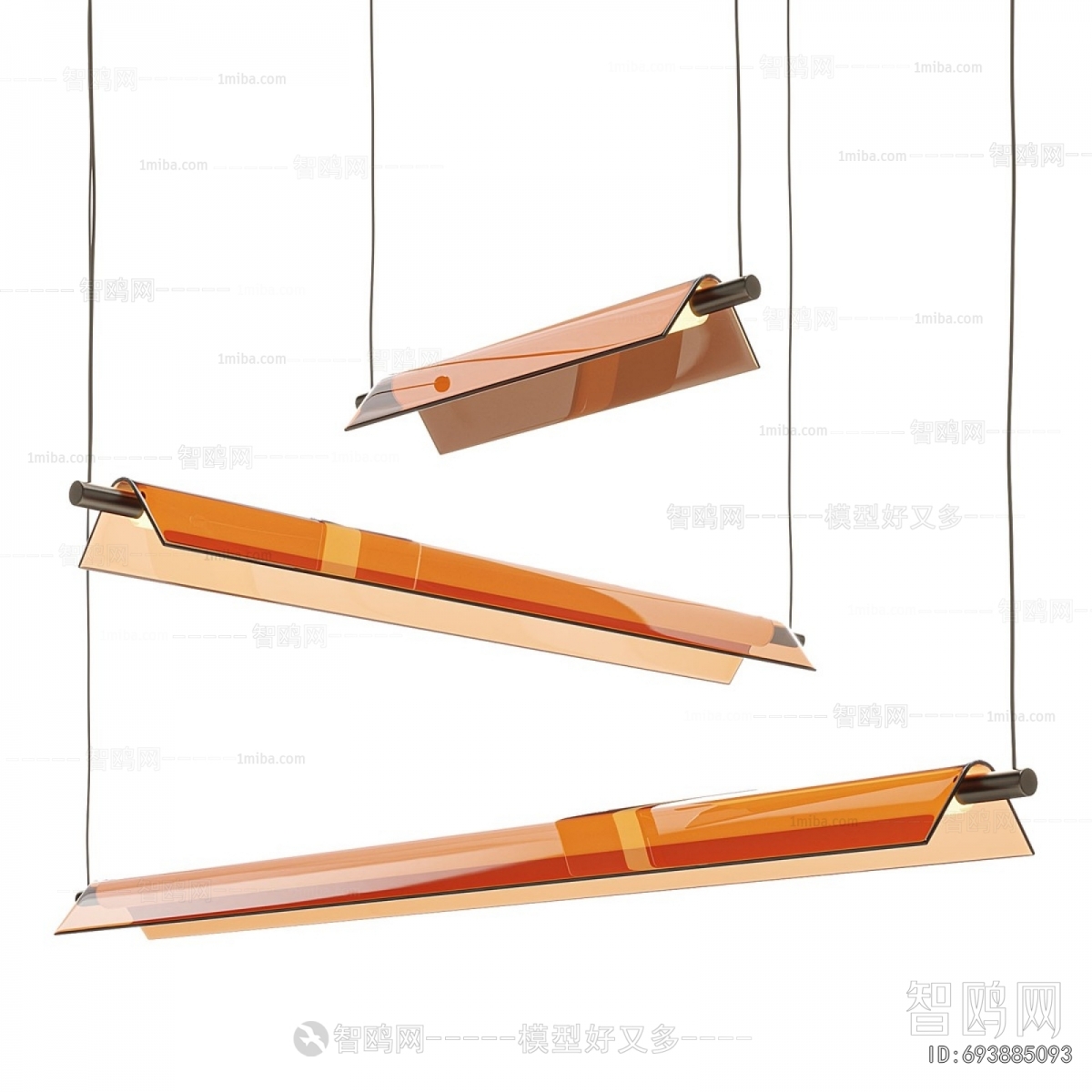 Modern Long Chandelier