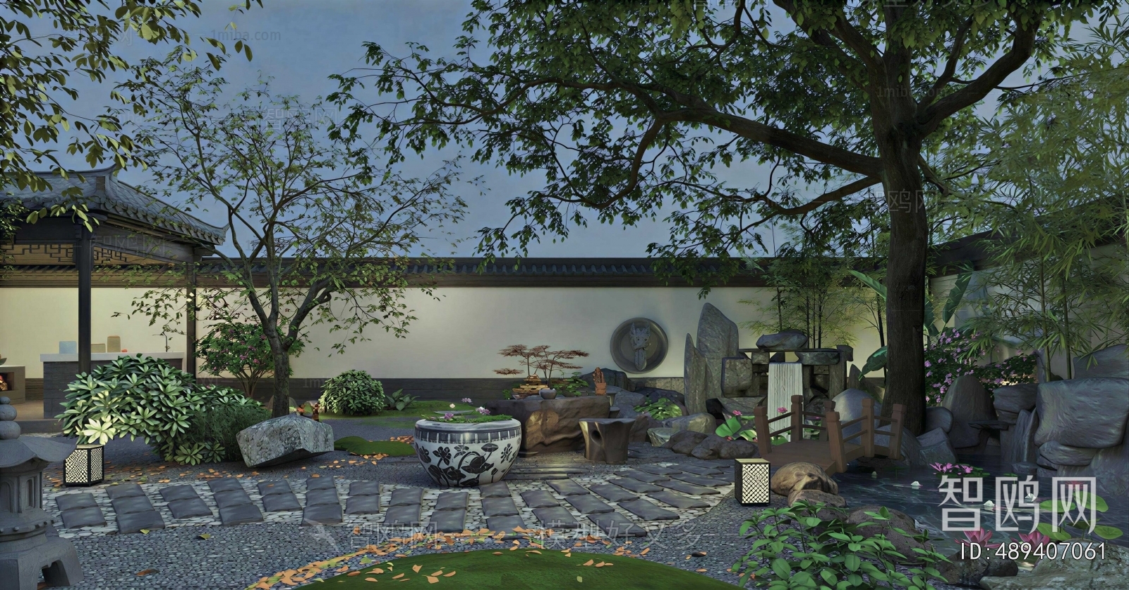 New Chinese Style Courtyard/landscape