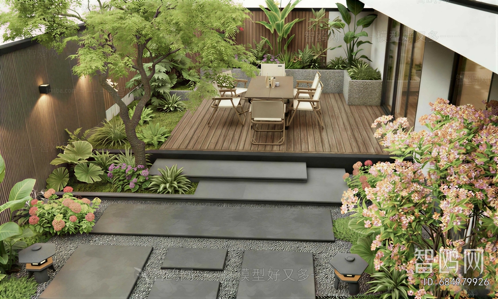 Modern Courtyard/landscape
