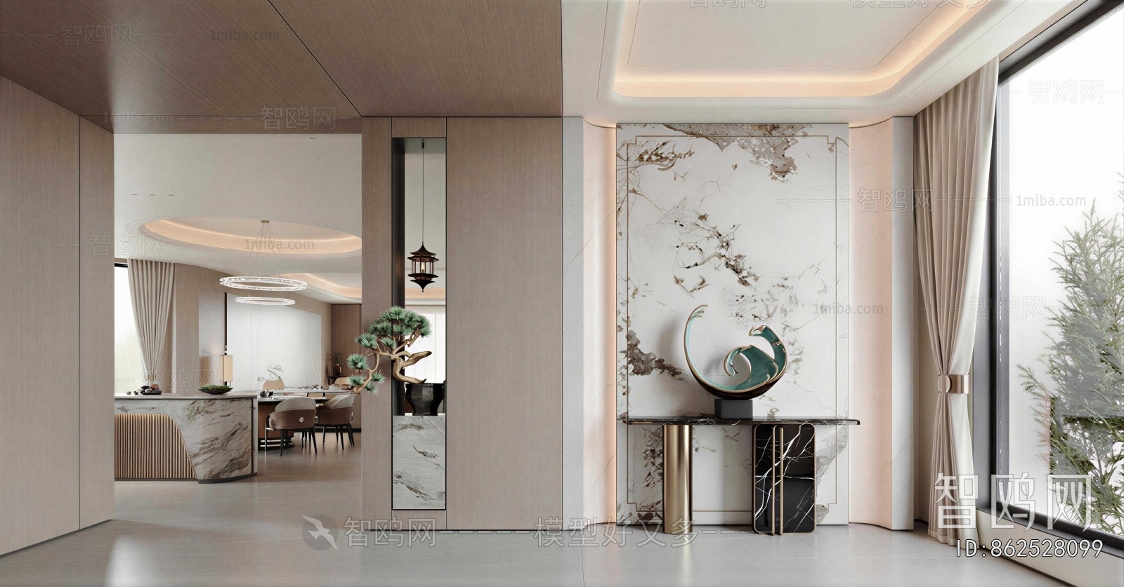 New Chinese Style Hallway