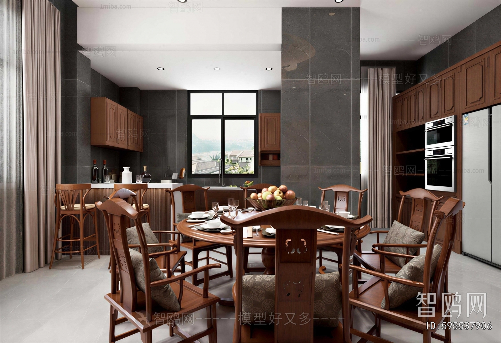New Chinese Style Dining Room
