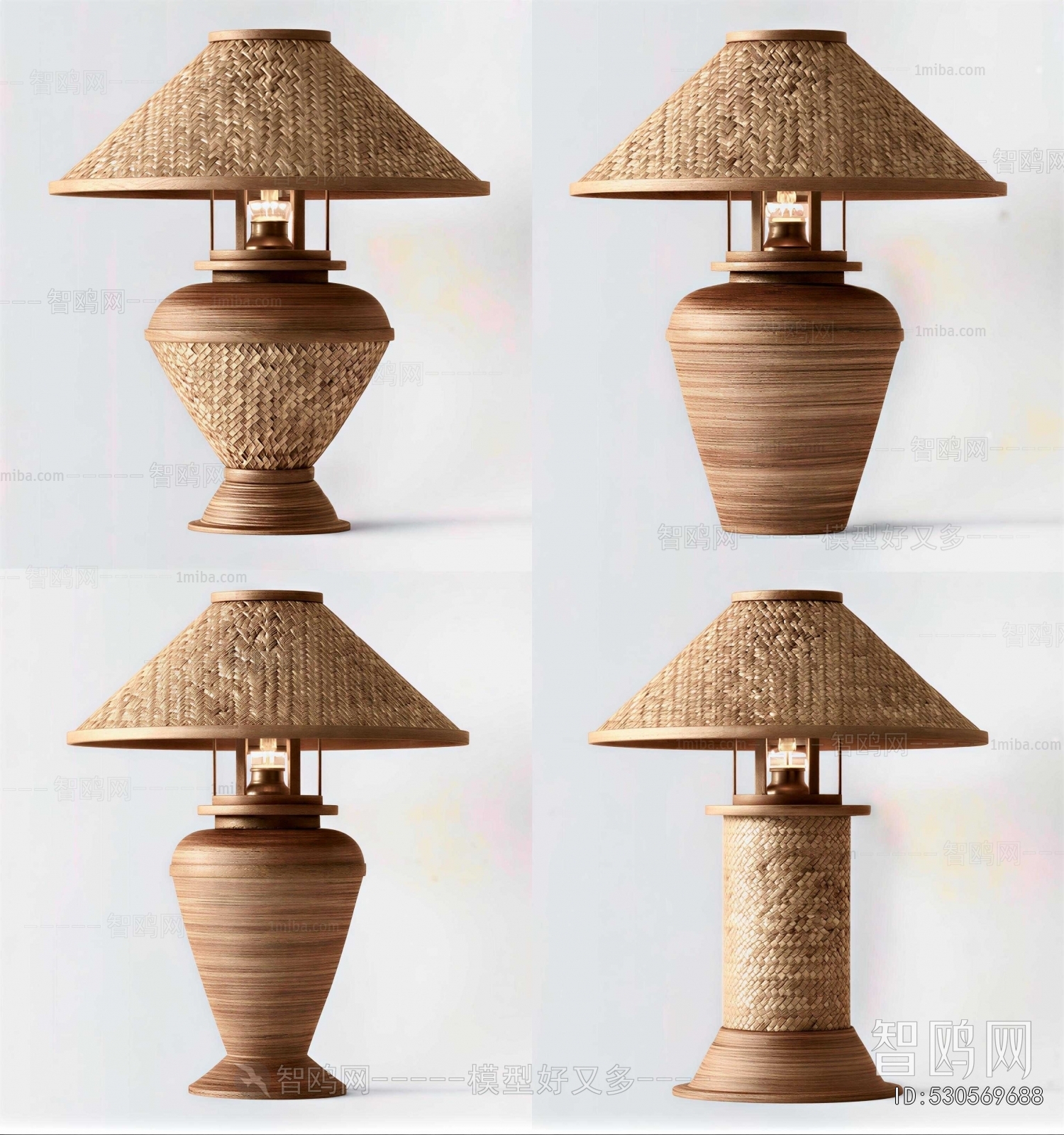 Wabi-sabi Style Table Lamp