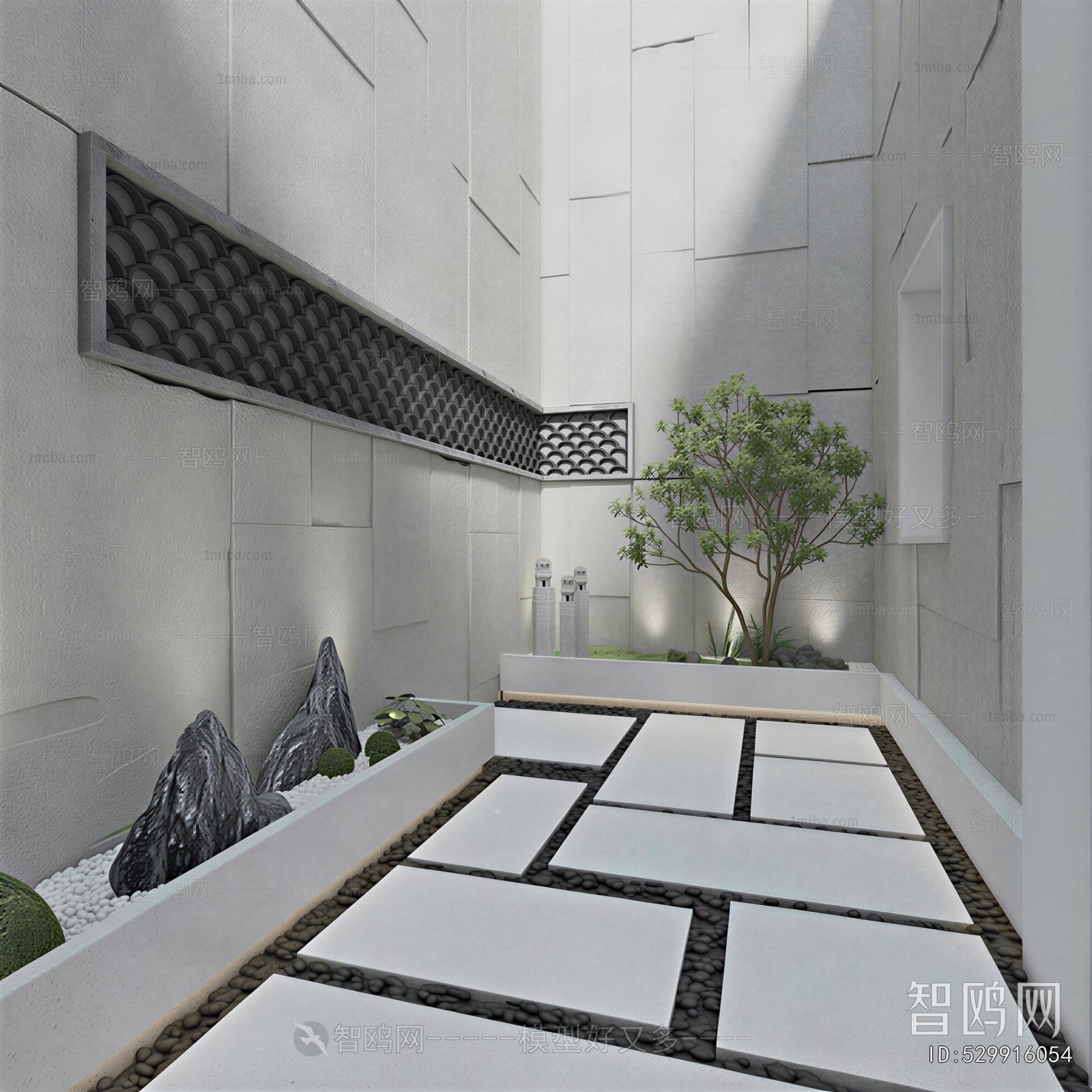 New Chinese Style Courtyard/landscape