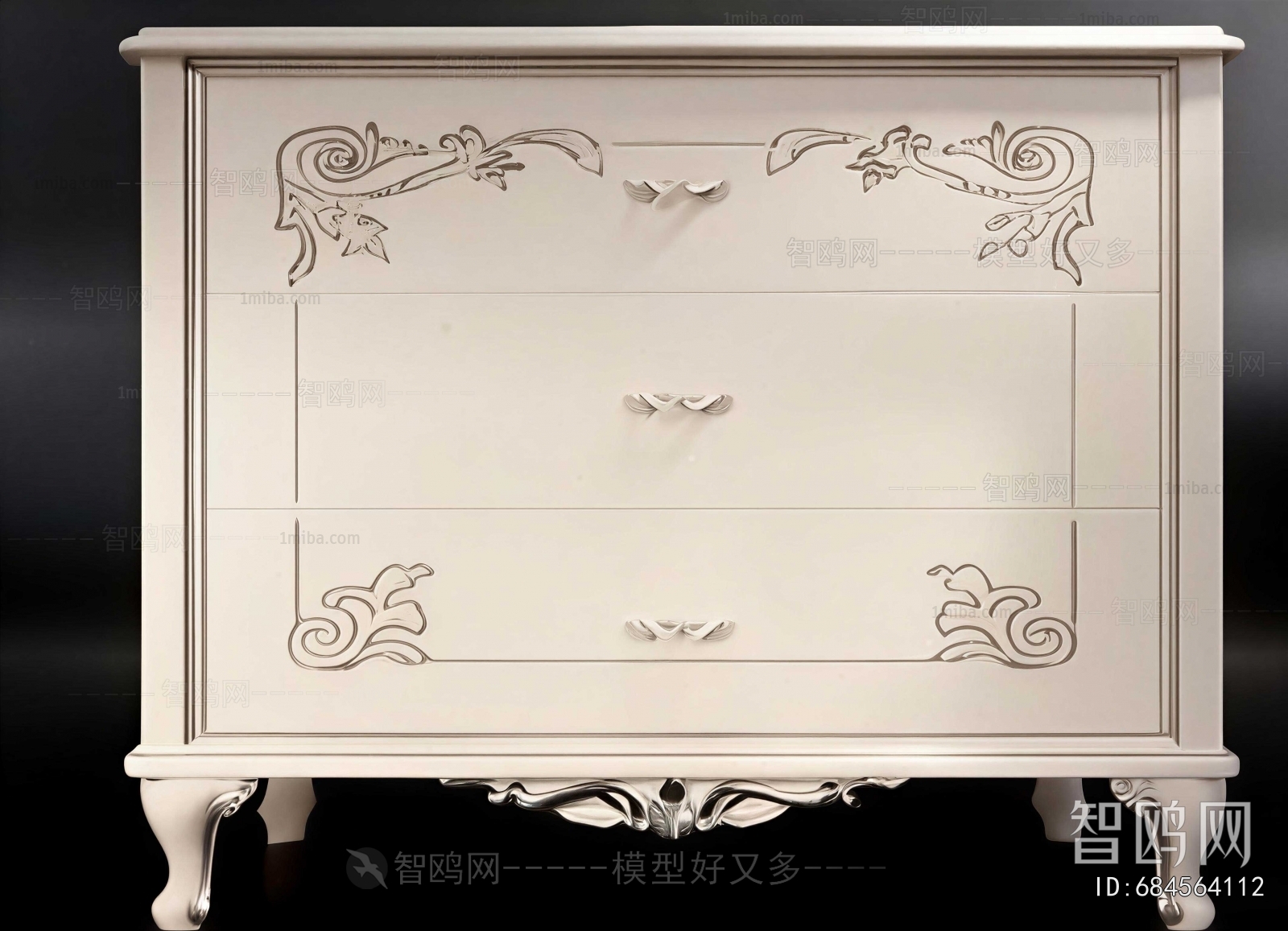 New Classical Style Bedside Cupboard