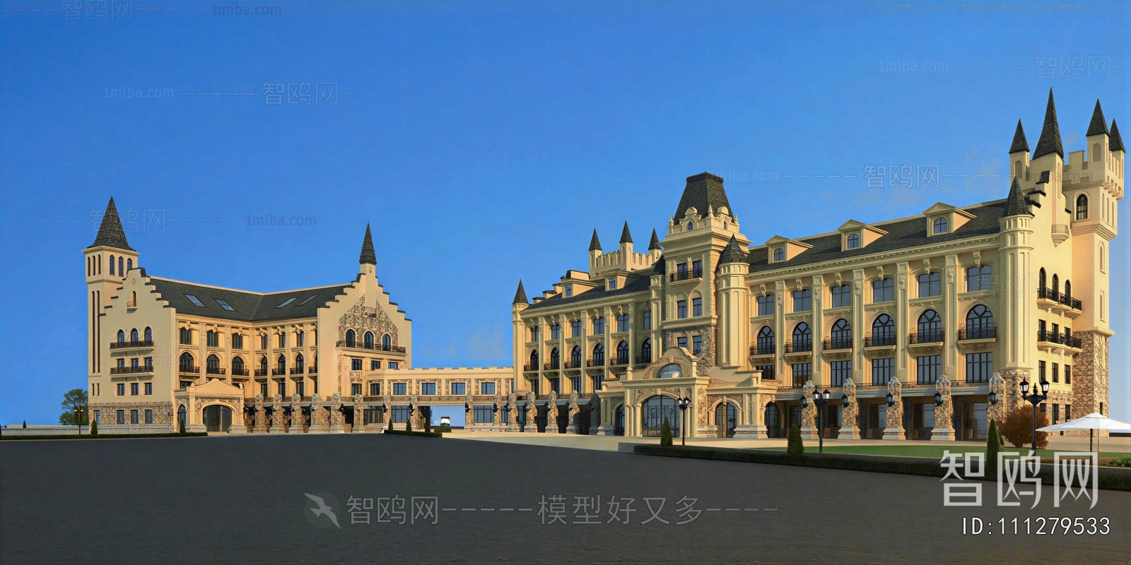 European Style Building Appearance