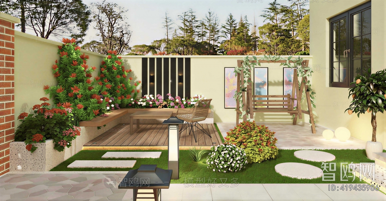 Modern Courtyard/landscape