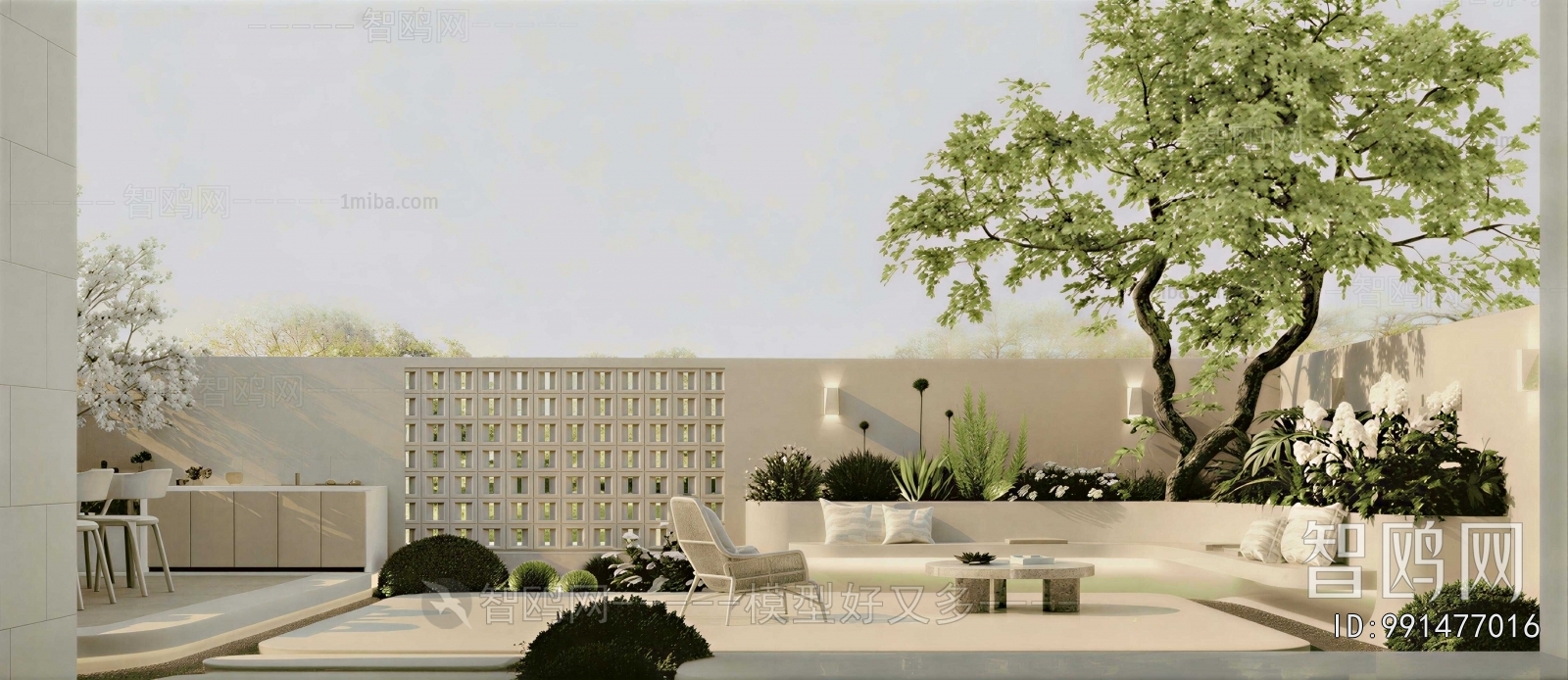Modern Courtyard/landscape