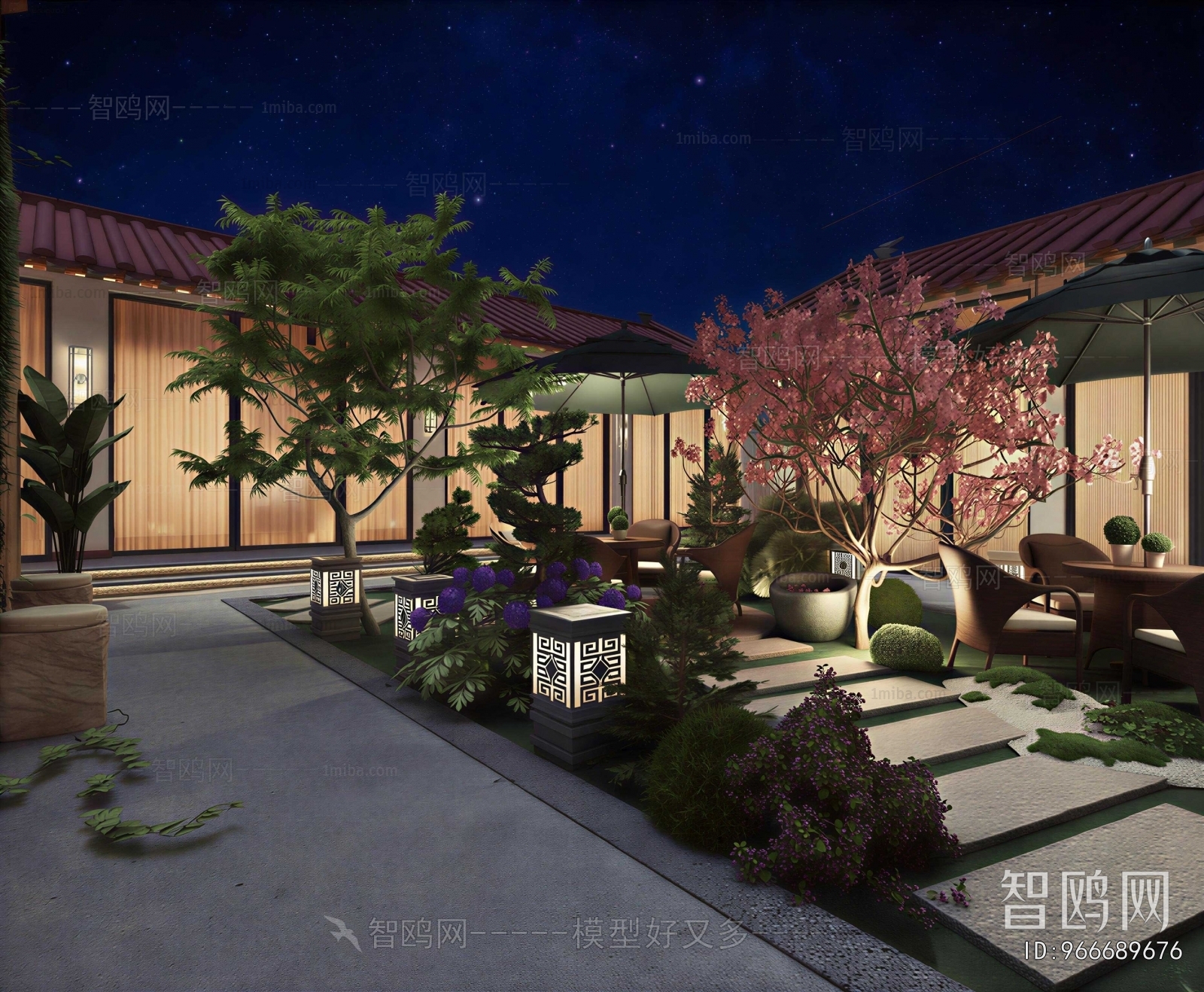 New Chinese Style Courtyard/landscape