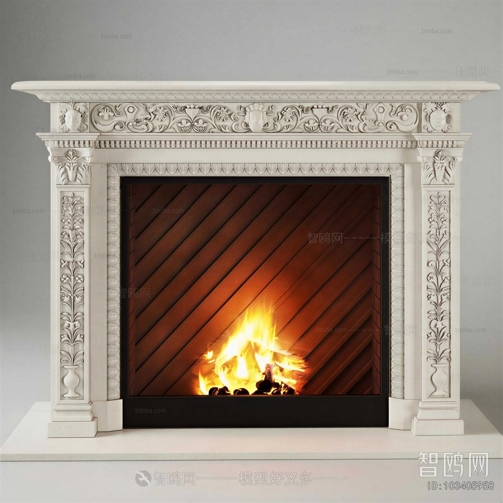 European Style Fireplace