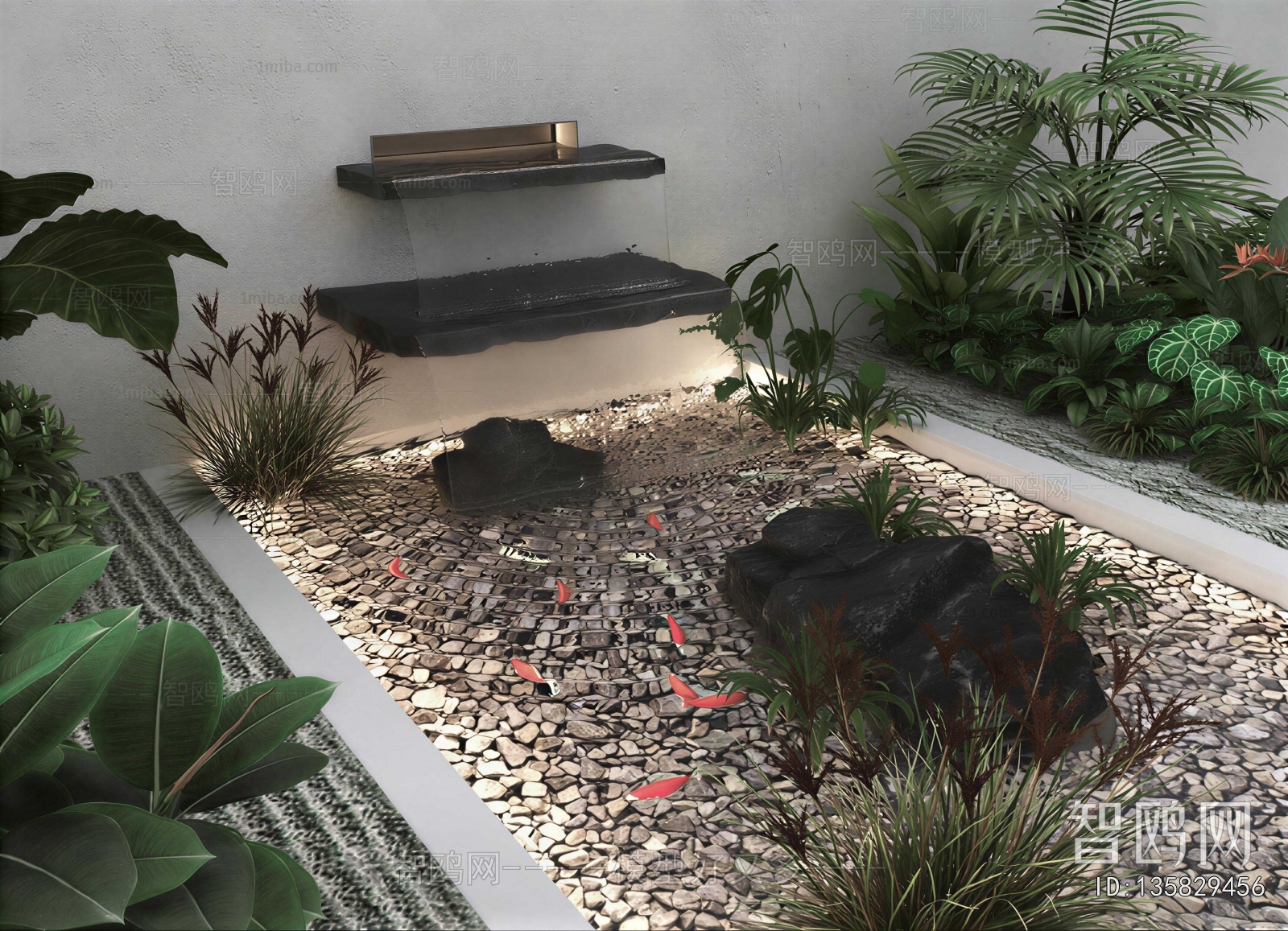 New Chinese Style Courtyard/landscape