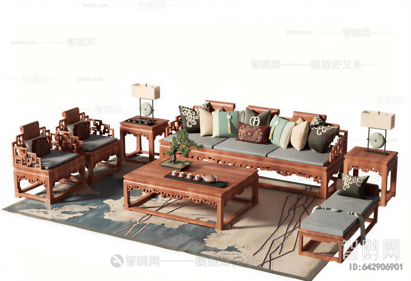 Chinese Style Sofa Combination