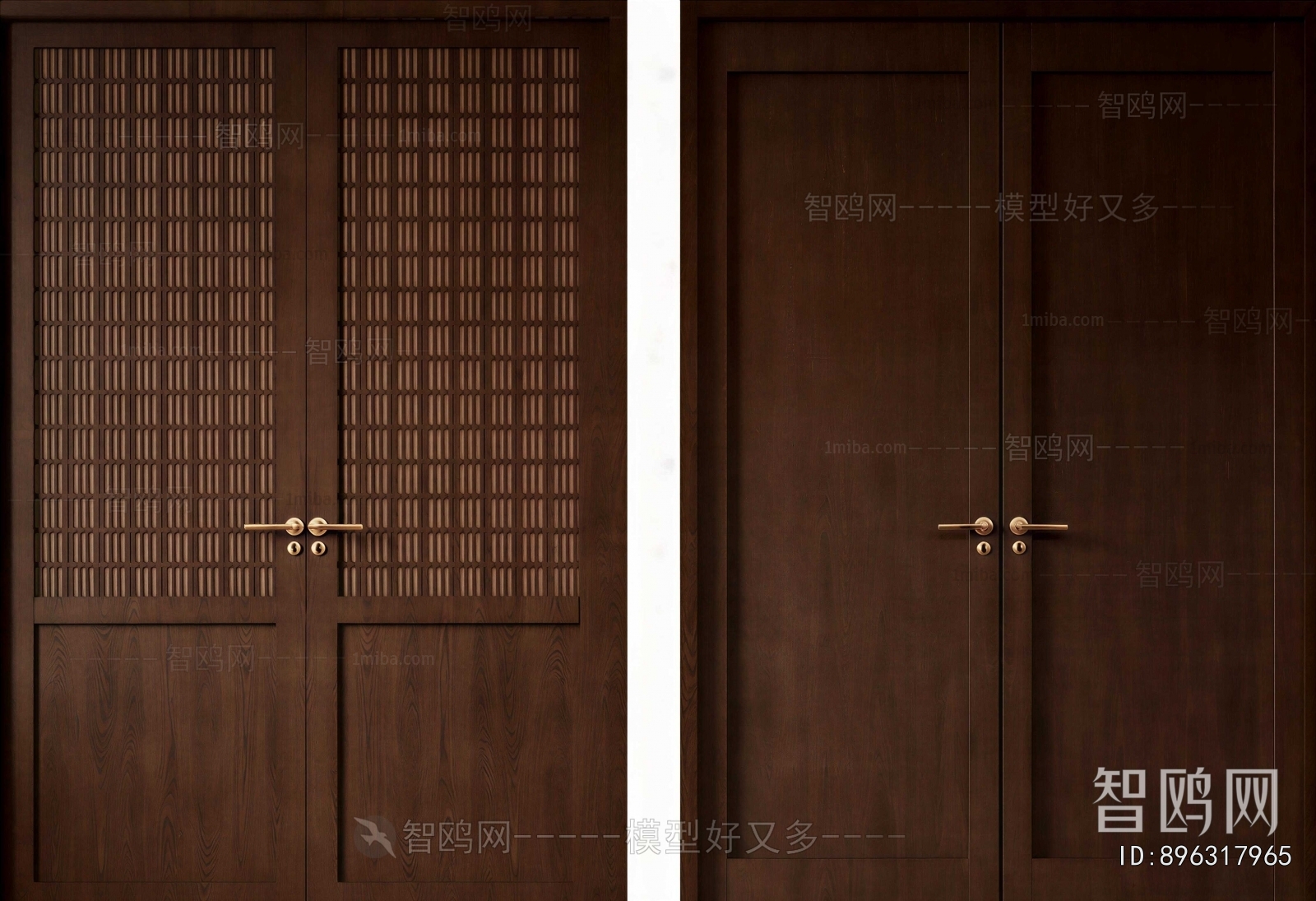 New Chinese Style Double Door