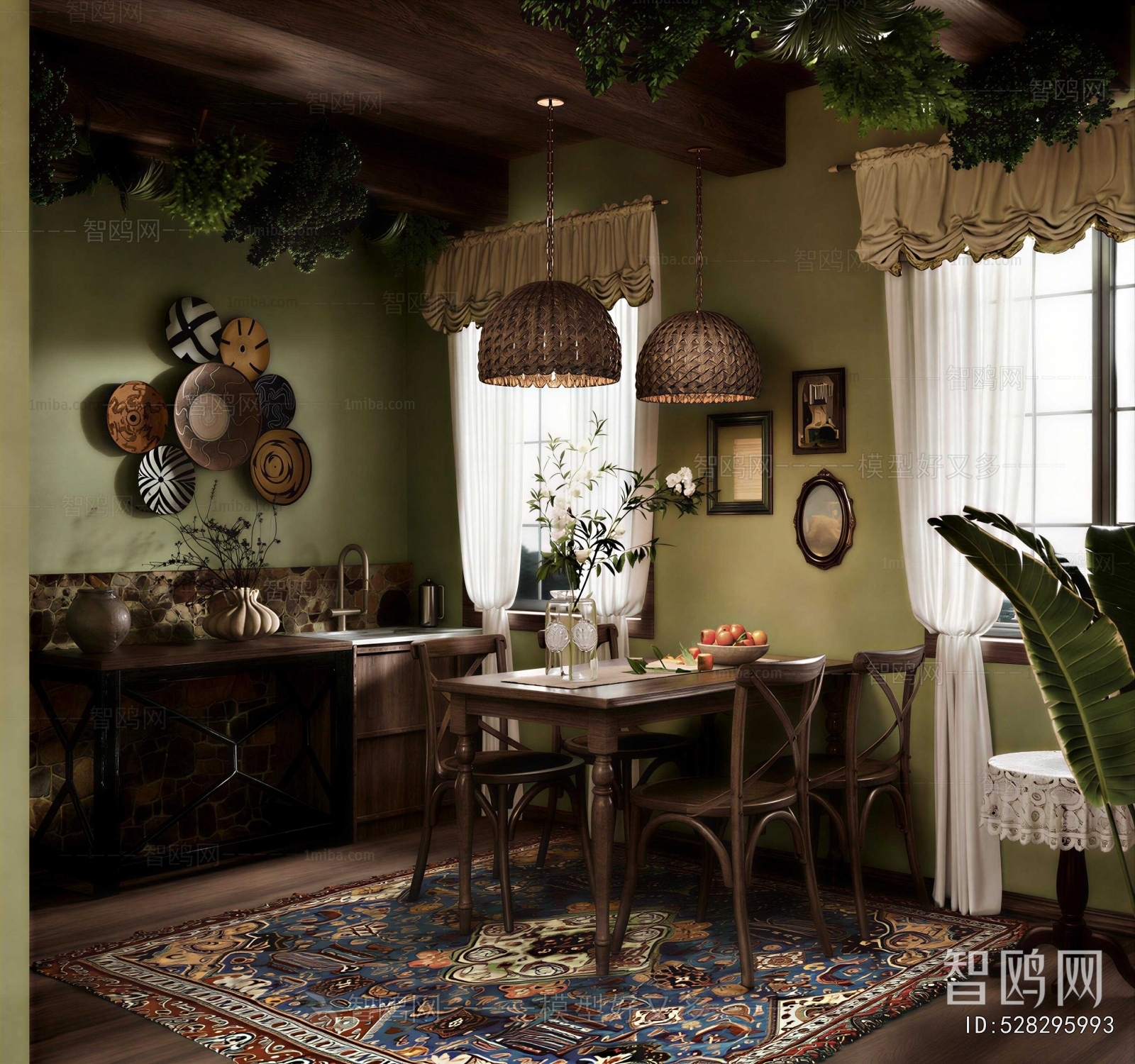 Retro Style Dining Room