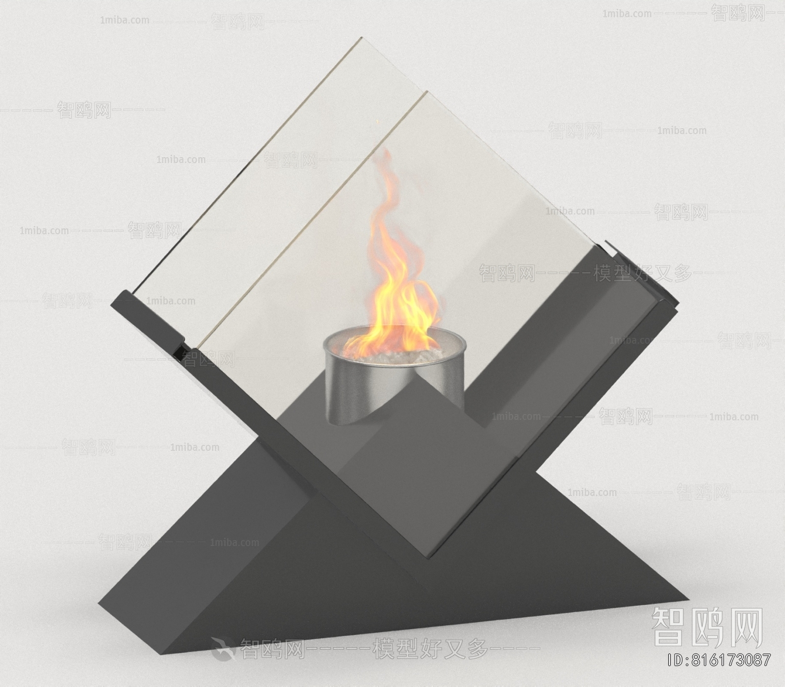 Modern Electronic Fireplace