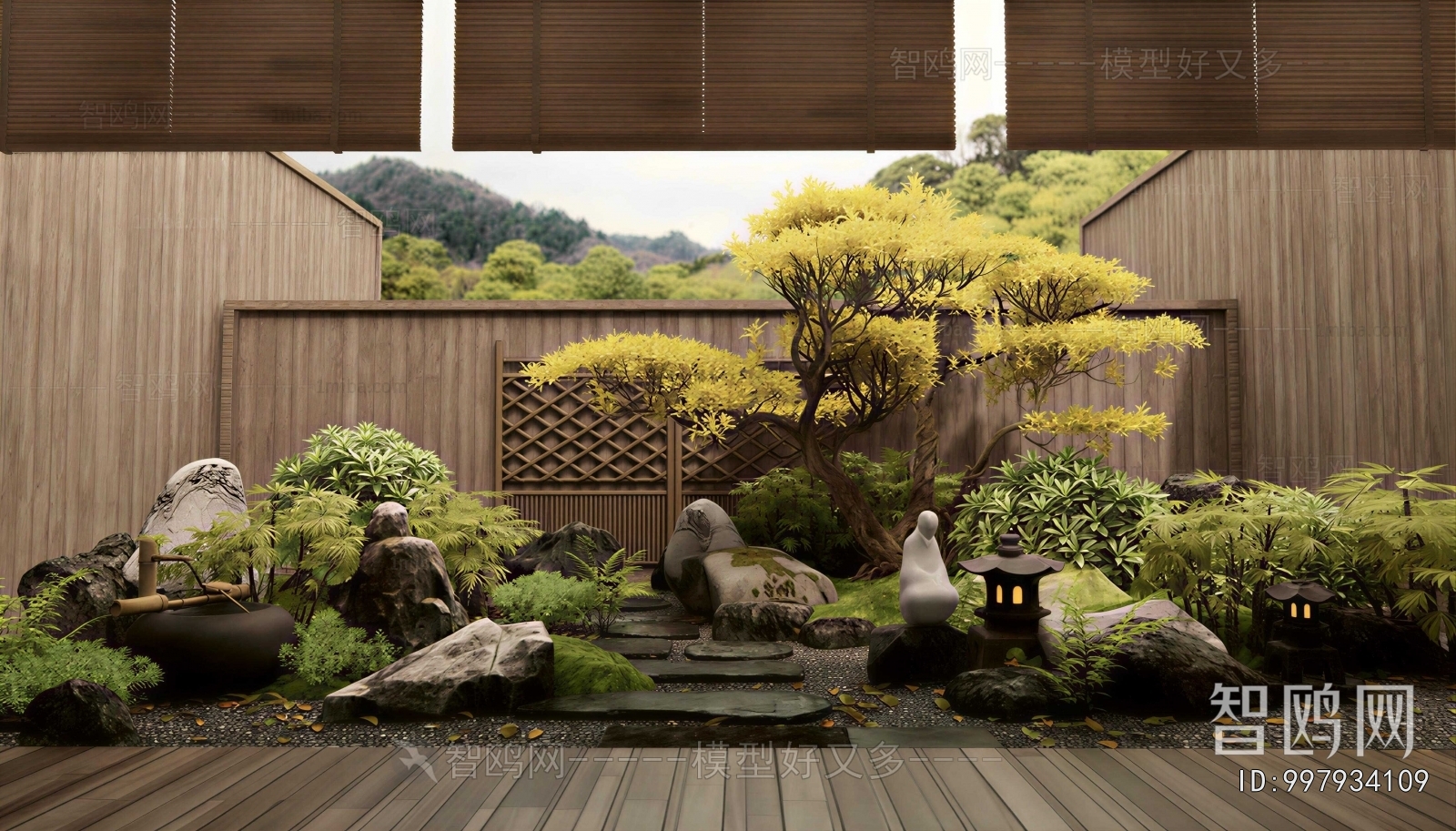 New Chinese Style Courtyard/landscape