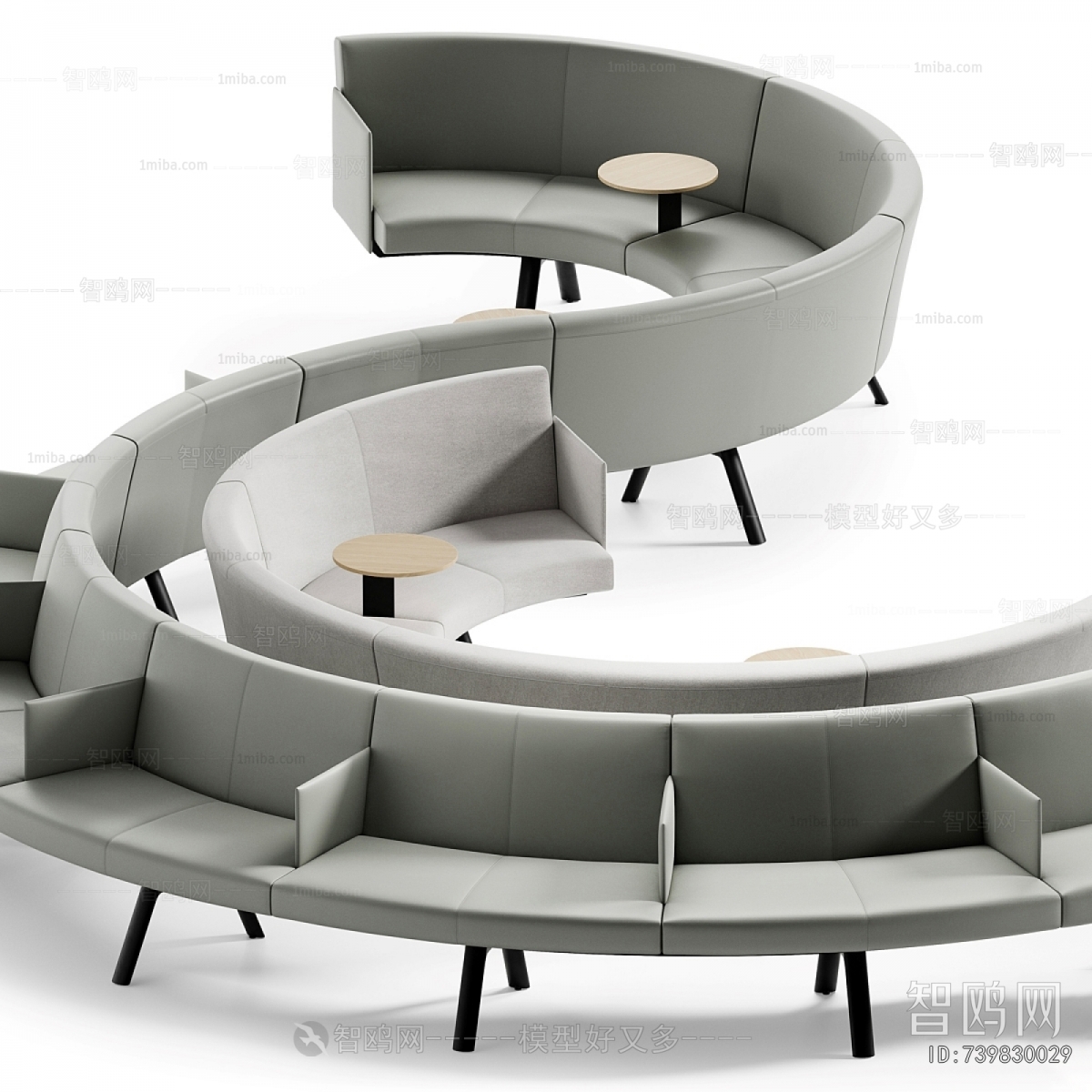 Modern Curved Sofa