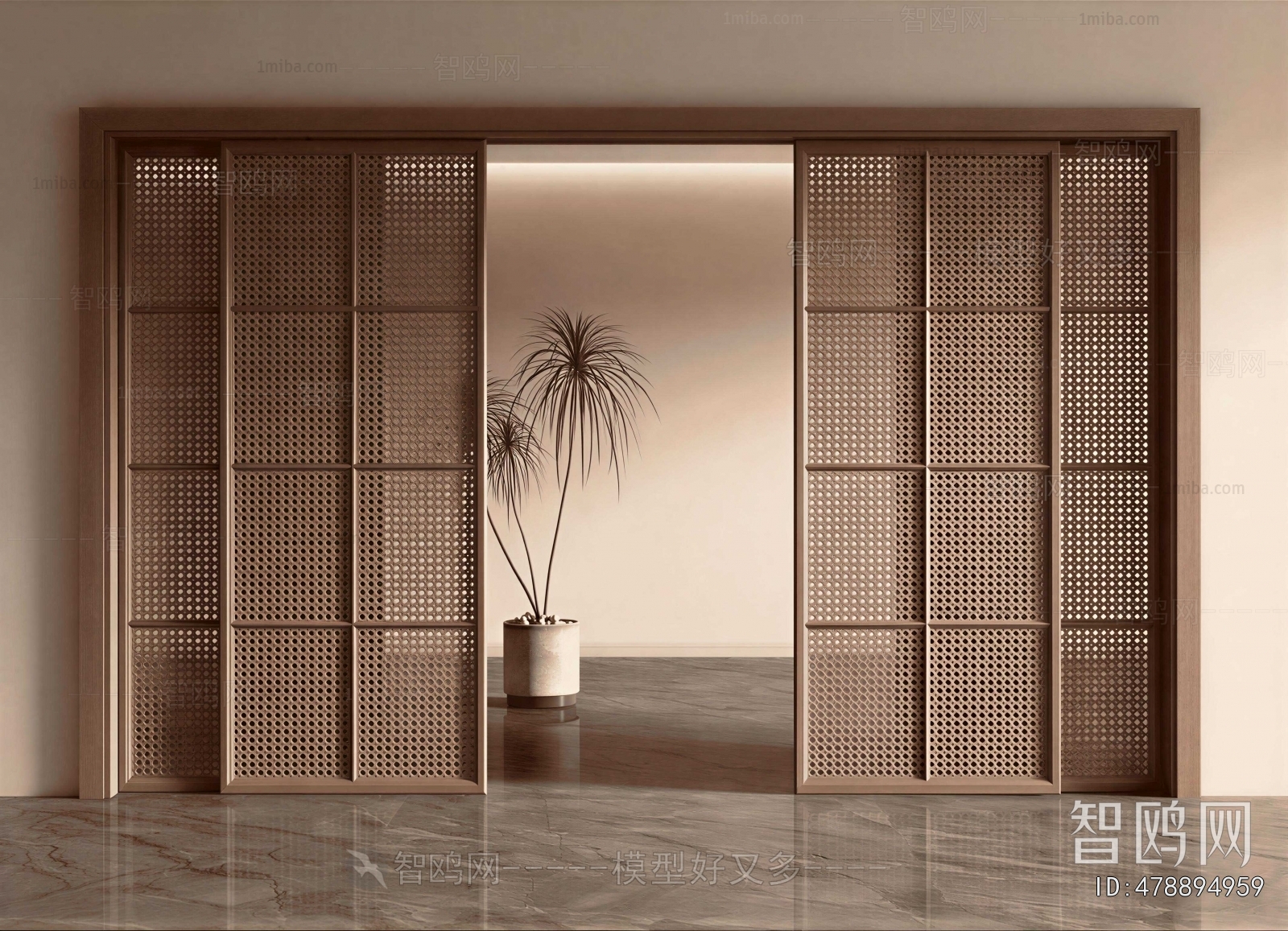 New Chinese Style Sliding Door