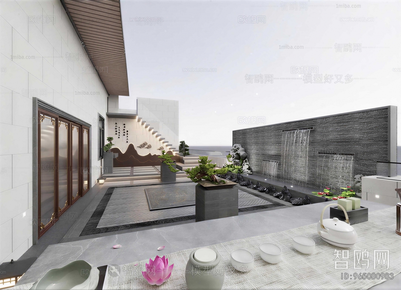 New Chinese Style Courtyard/landscape