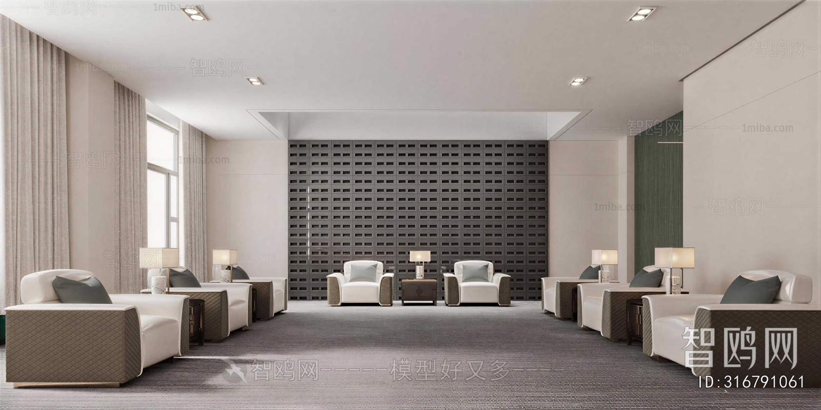 New Chinese Style Reception Room