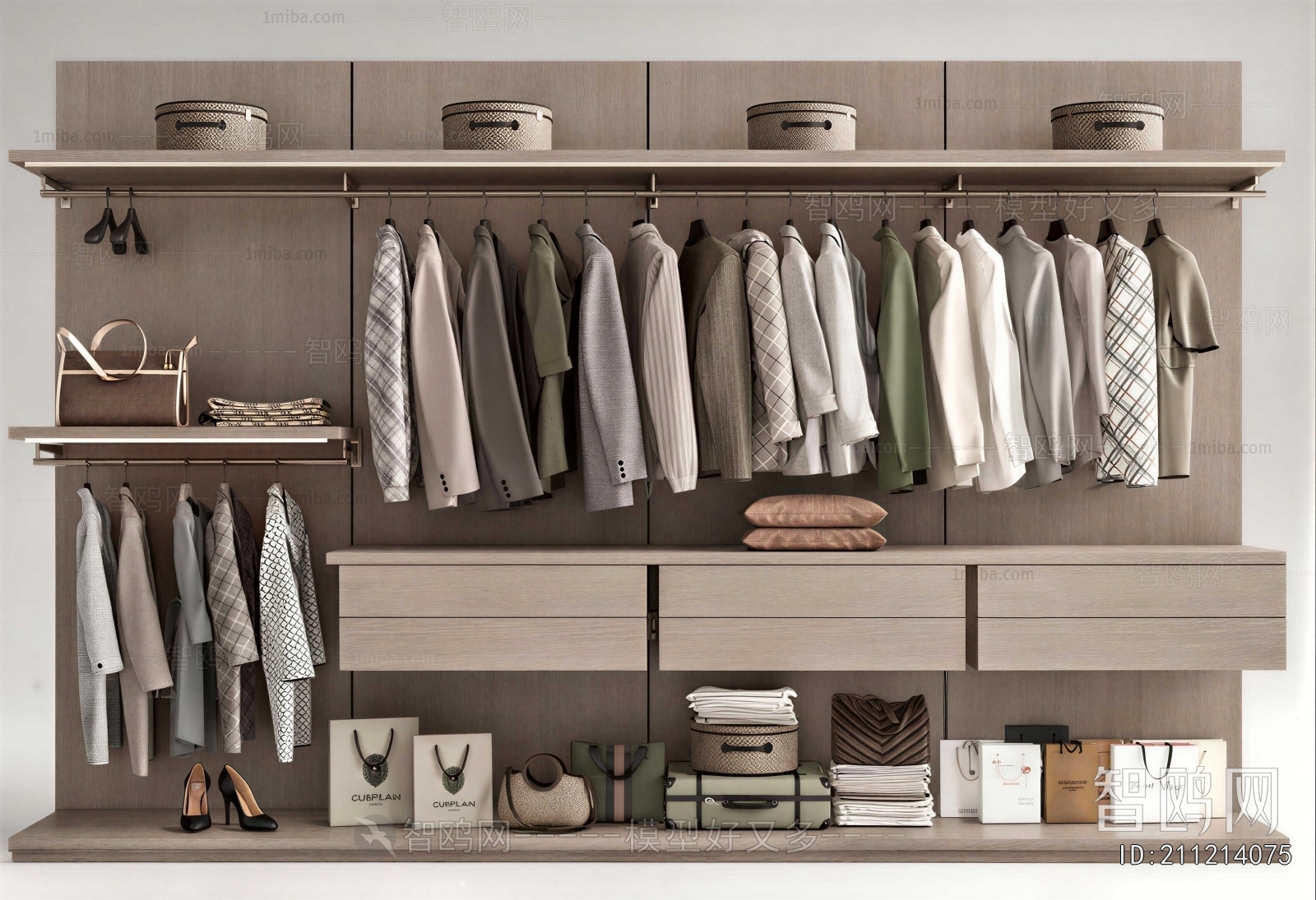 Modern Clothes Storage Area