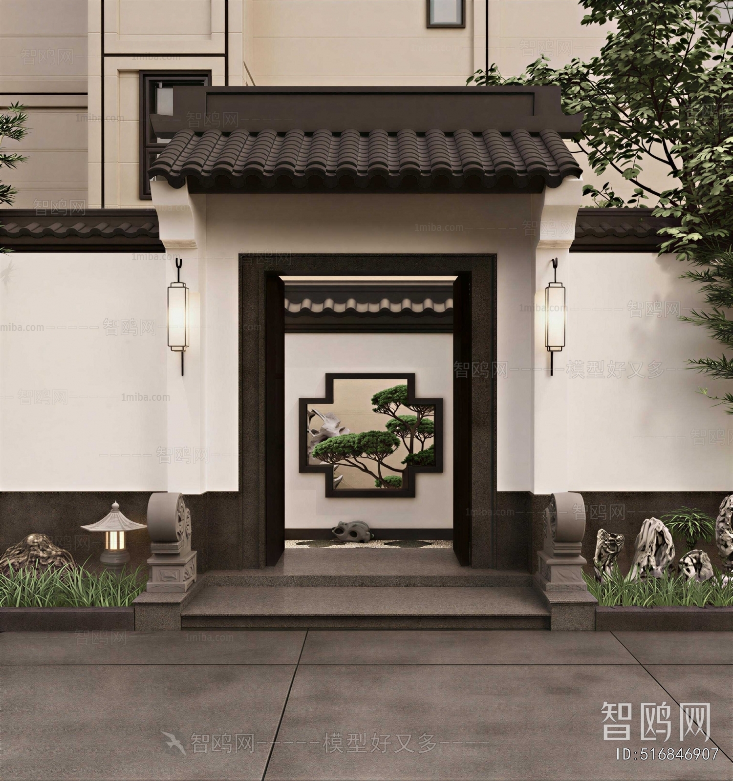 New Chinese Style Facade Element