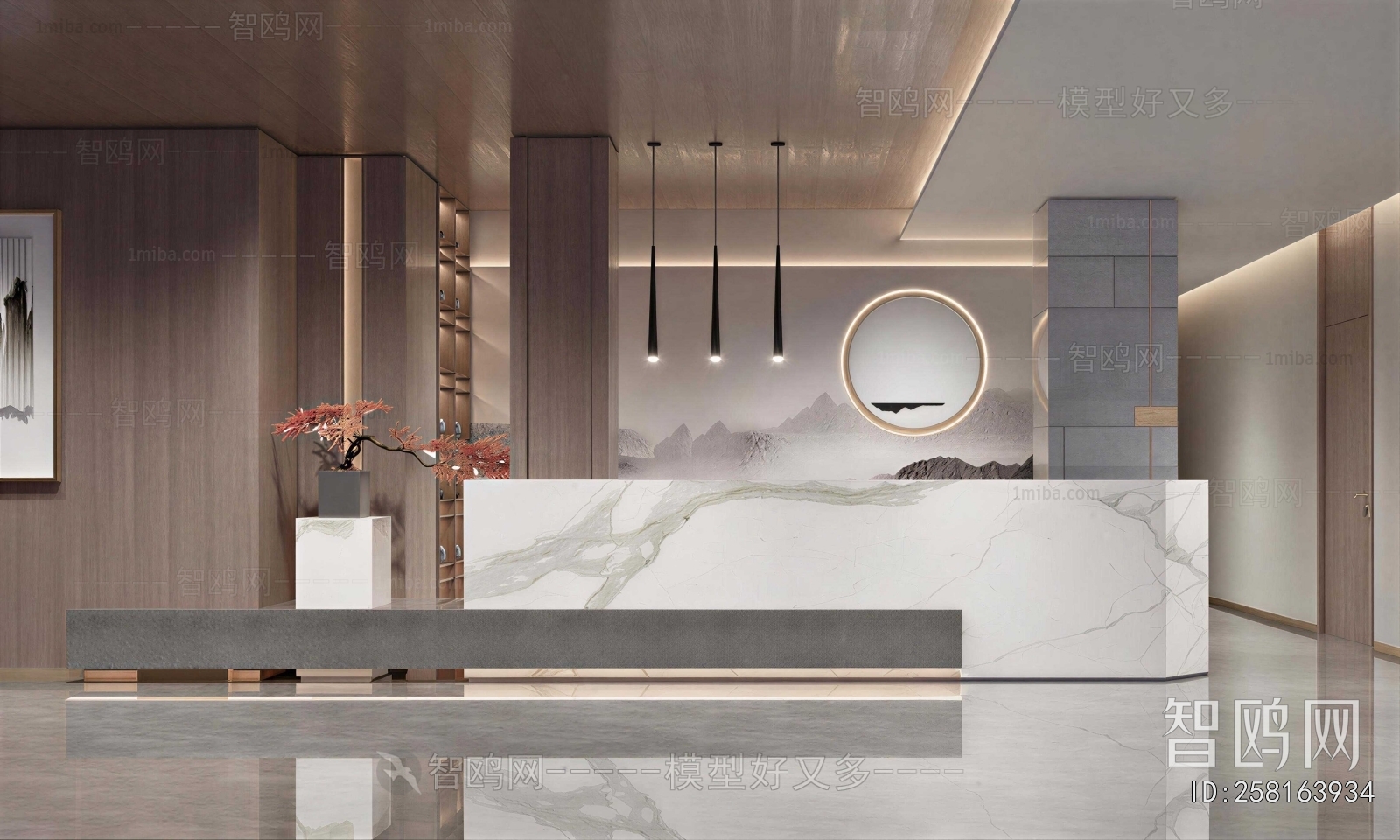 New Chinese Style Lobby Hall